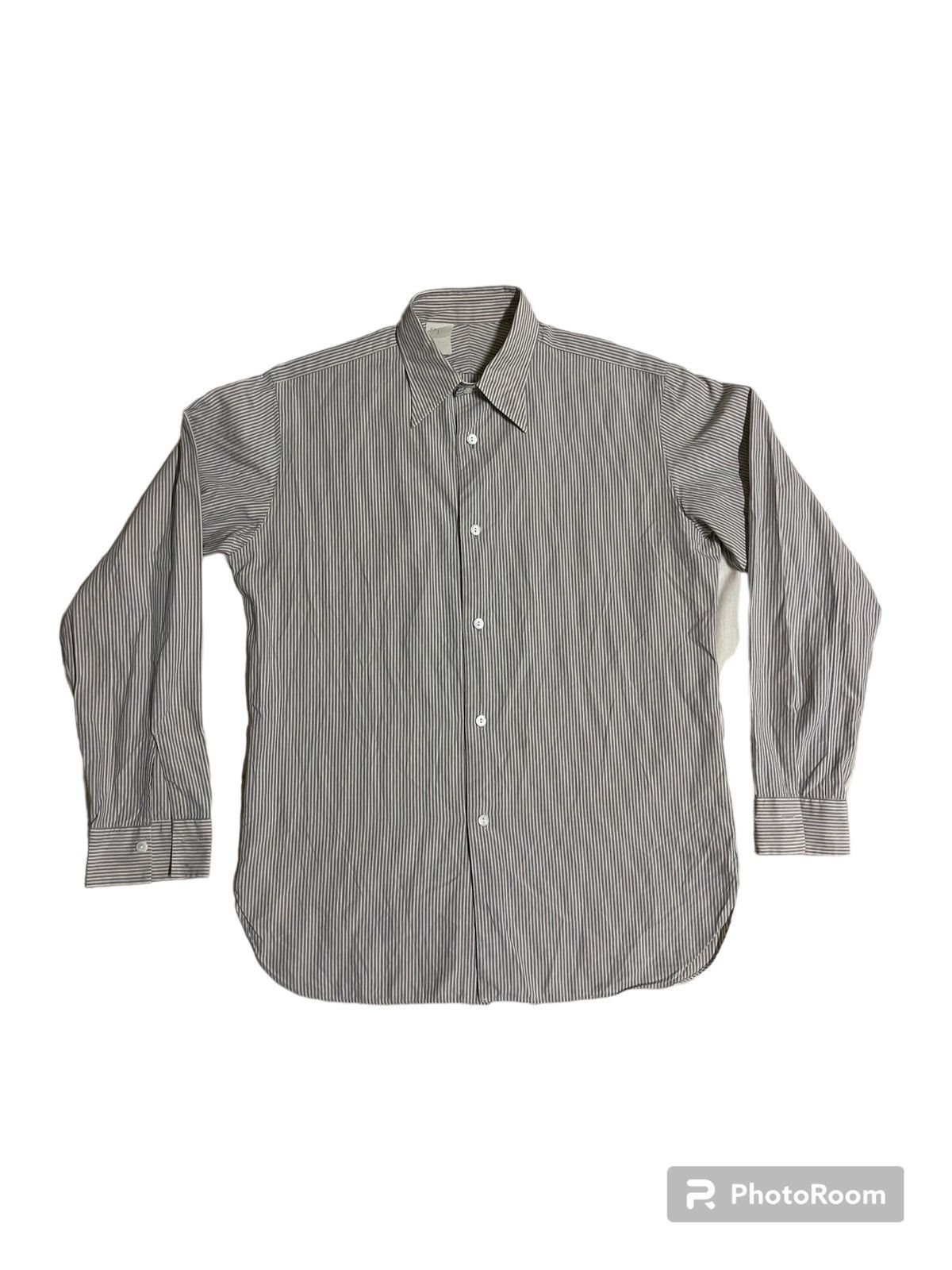 Japanese Brand × N.Hoolywood N.Hoolywood Long Sleeve Shirt Striped Size US M / EU 48-50 / 2 - 11 Thumbnail