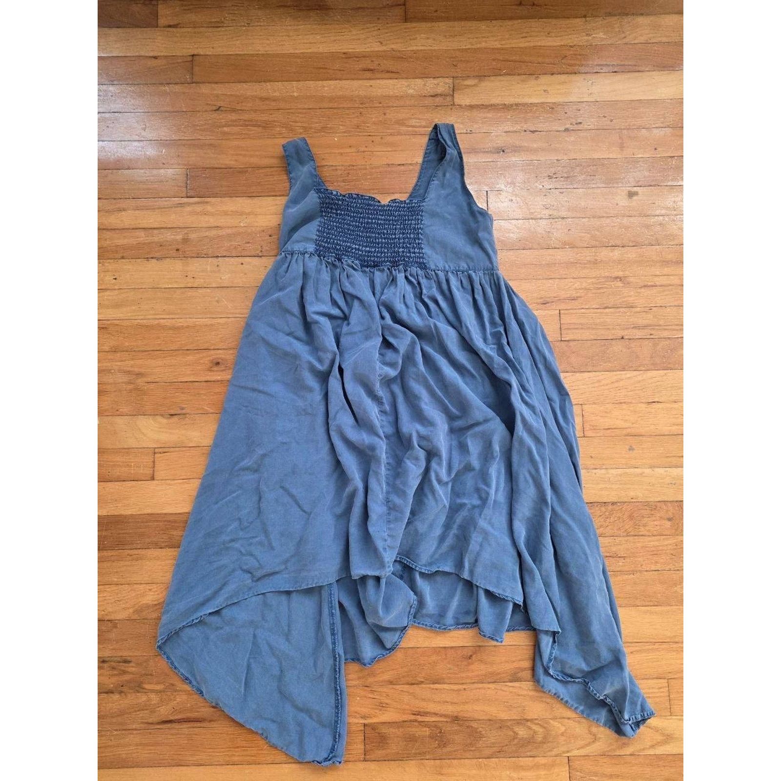 & Other Stories Sundance Blue Swing Dress Embroidered Size XS A001018 Size S / US 4 / IT 40 - 3 Thumbnail