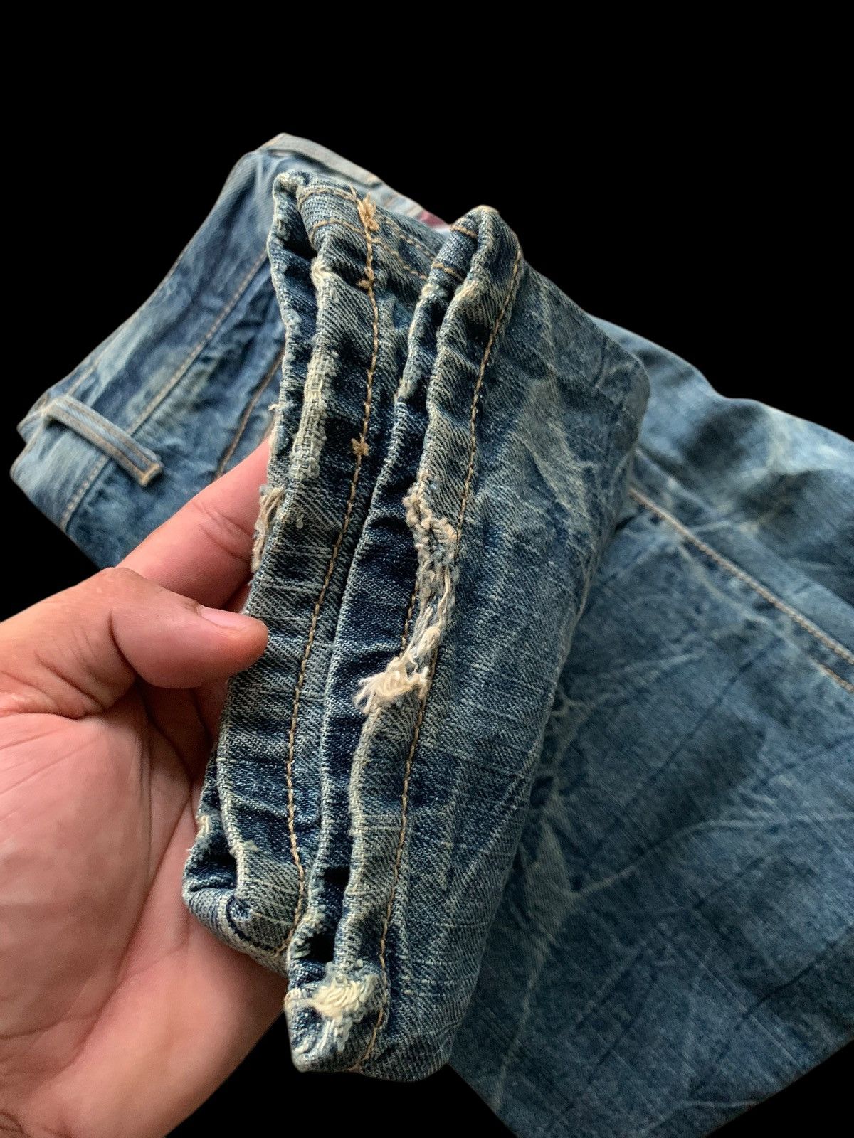 Japanese Brand × Kapital Vintage Denim Floral Japanese Style Distressed Jeans Size 32" / US 10 / IT 46 - 20 Thumbnail