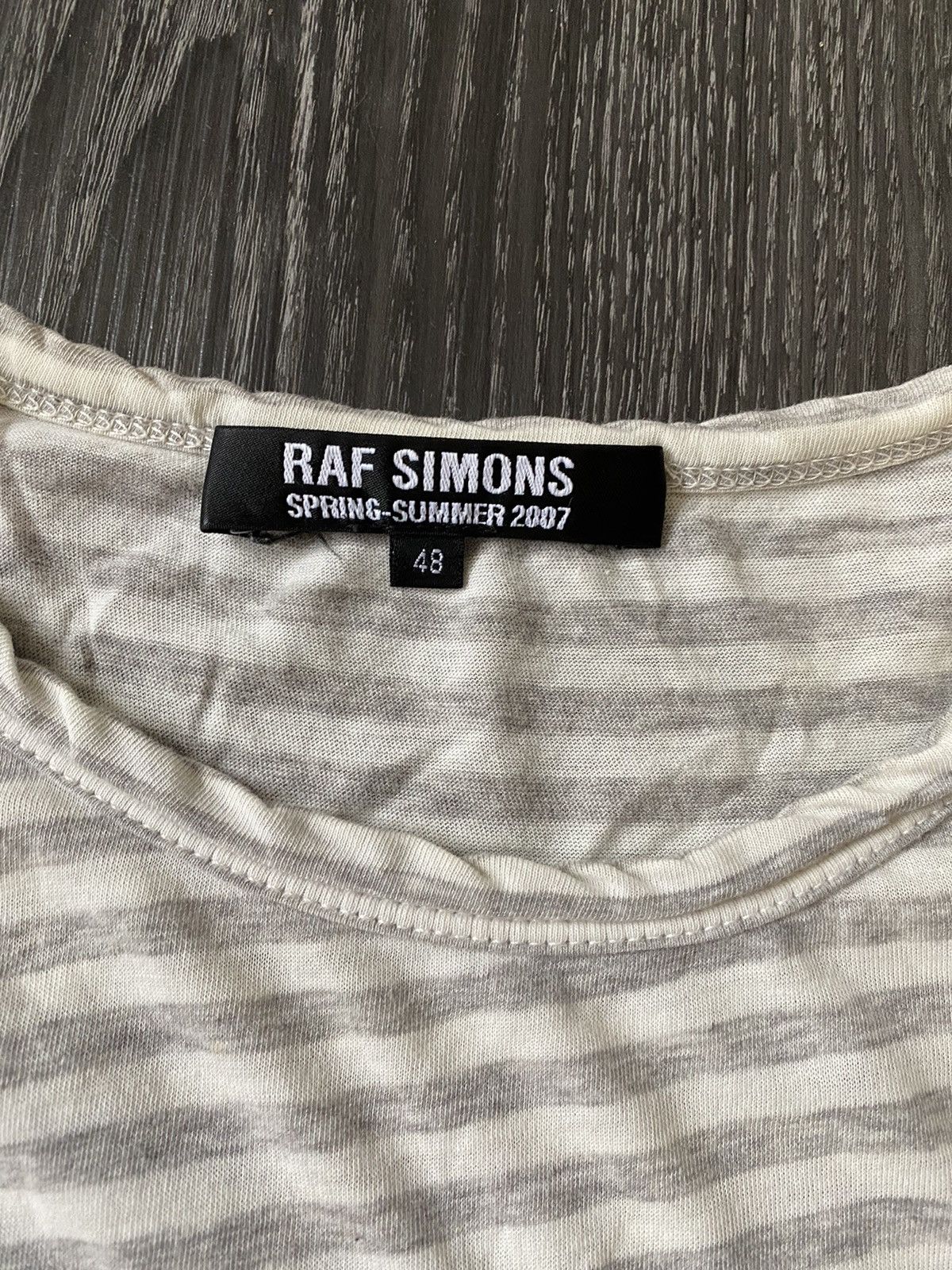Raf Simons SS07 Striped R Shirt Size US M / EU 48-50 / 2 - 3 Thumbnail
