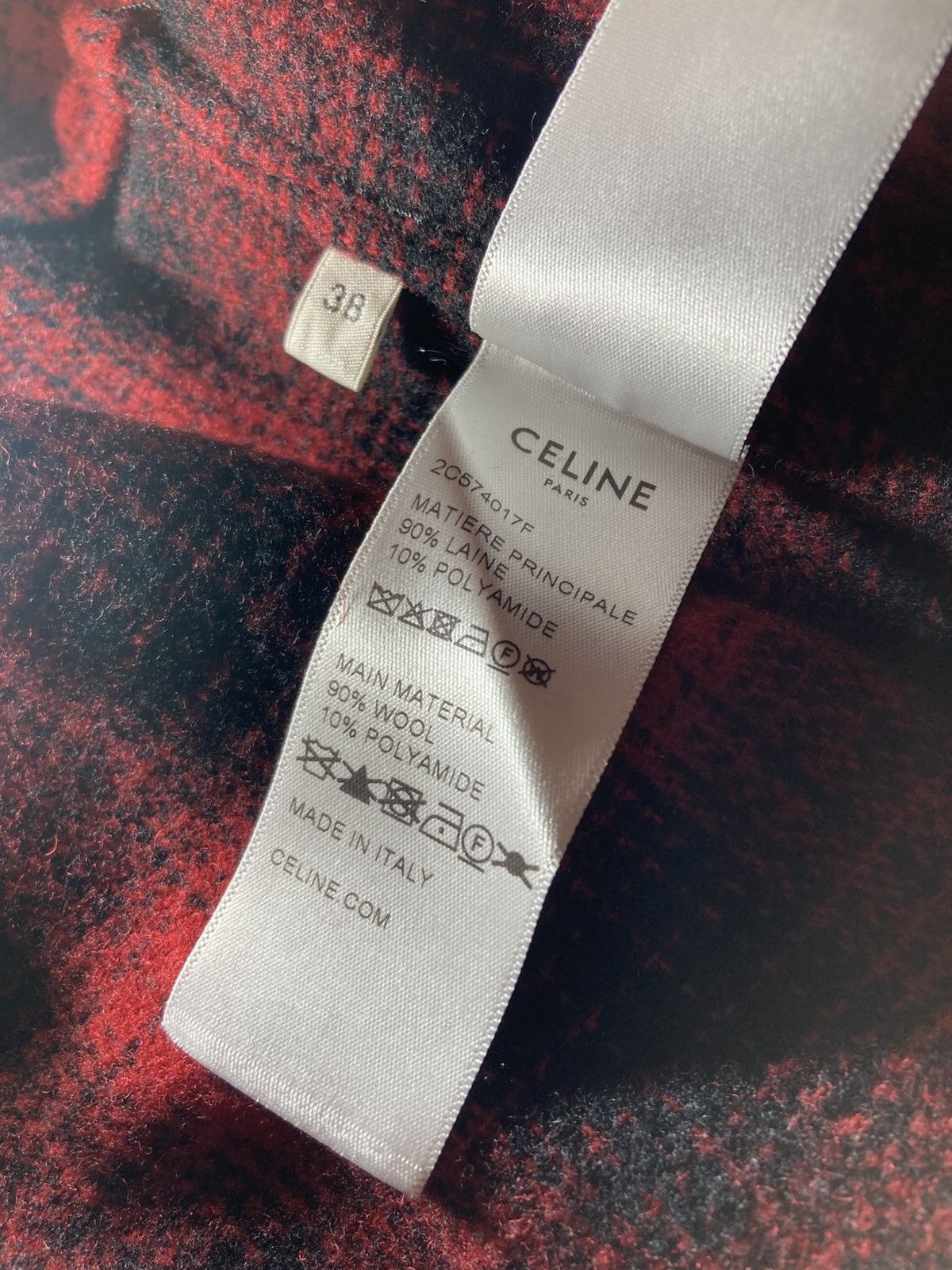 Celine AW22 Celine Lumberjack Flannel Oversized 2022 Hedi Plaid Boy Size US S / EU 44-46 / 1 - 5 Thumbnail