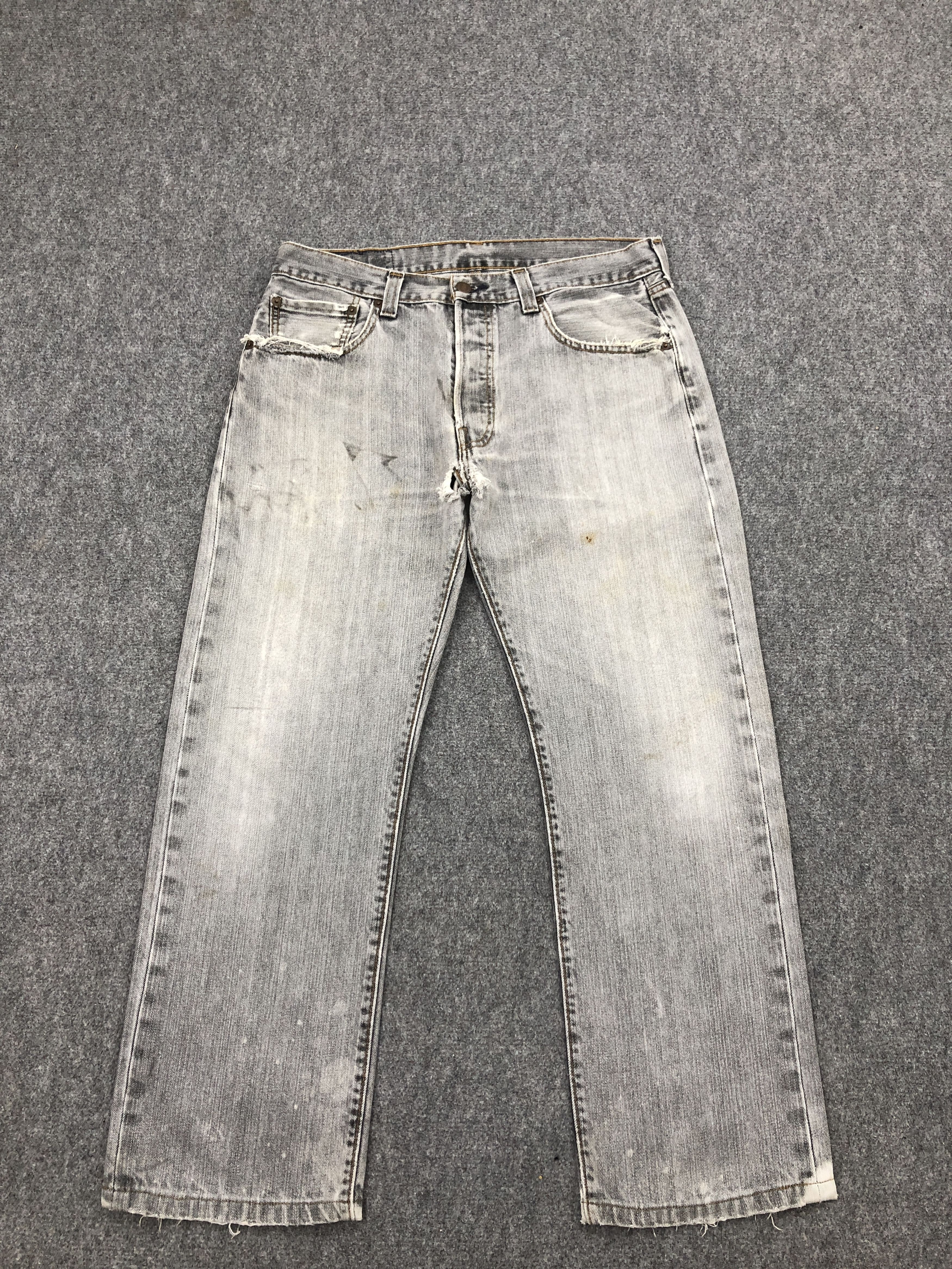 Vintage Levis 501 Faded Black Denim Jeans