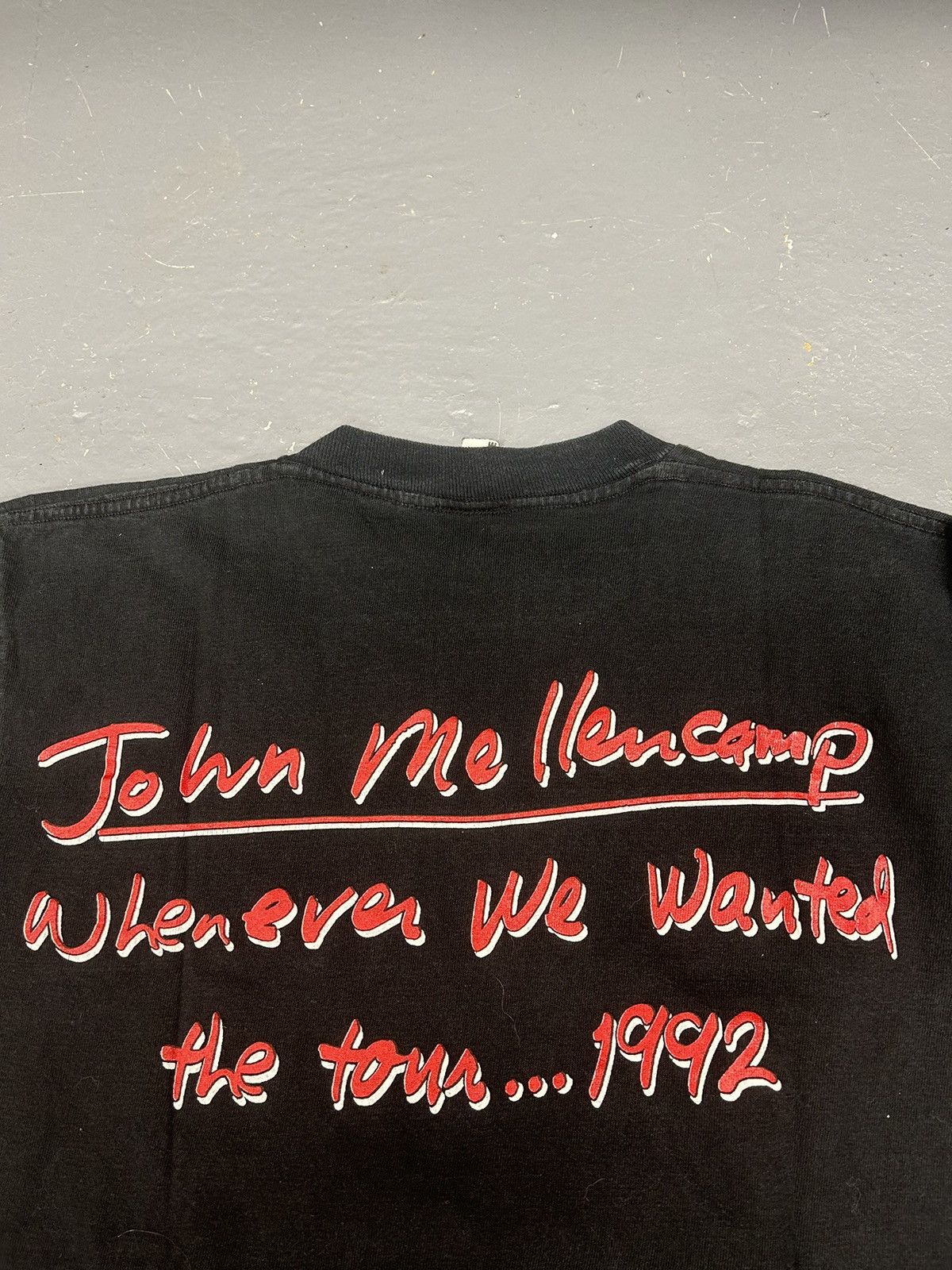 Band Tees Crazy Vintage 90s Essential John Mellencamp Black Band Shirt Size US S / EU 44-46 / 1 - 2 Thumbnail