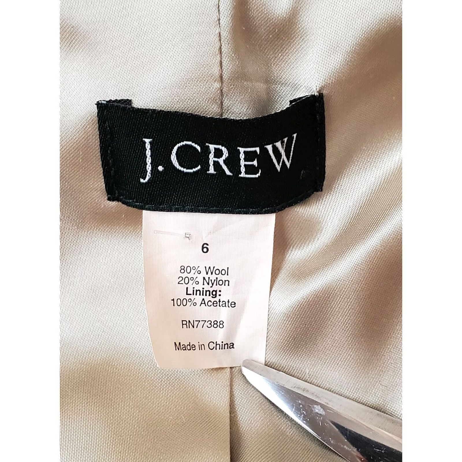 J.Crew VINTAGE J.Crew Stadium Cloth Winnie Jacket Peacoat Navy Wool Women's Size 6 Size M / US 6-8 / IT 42-44 - 6 Thumbnail