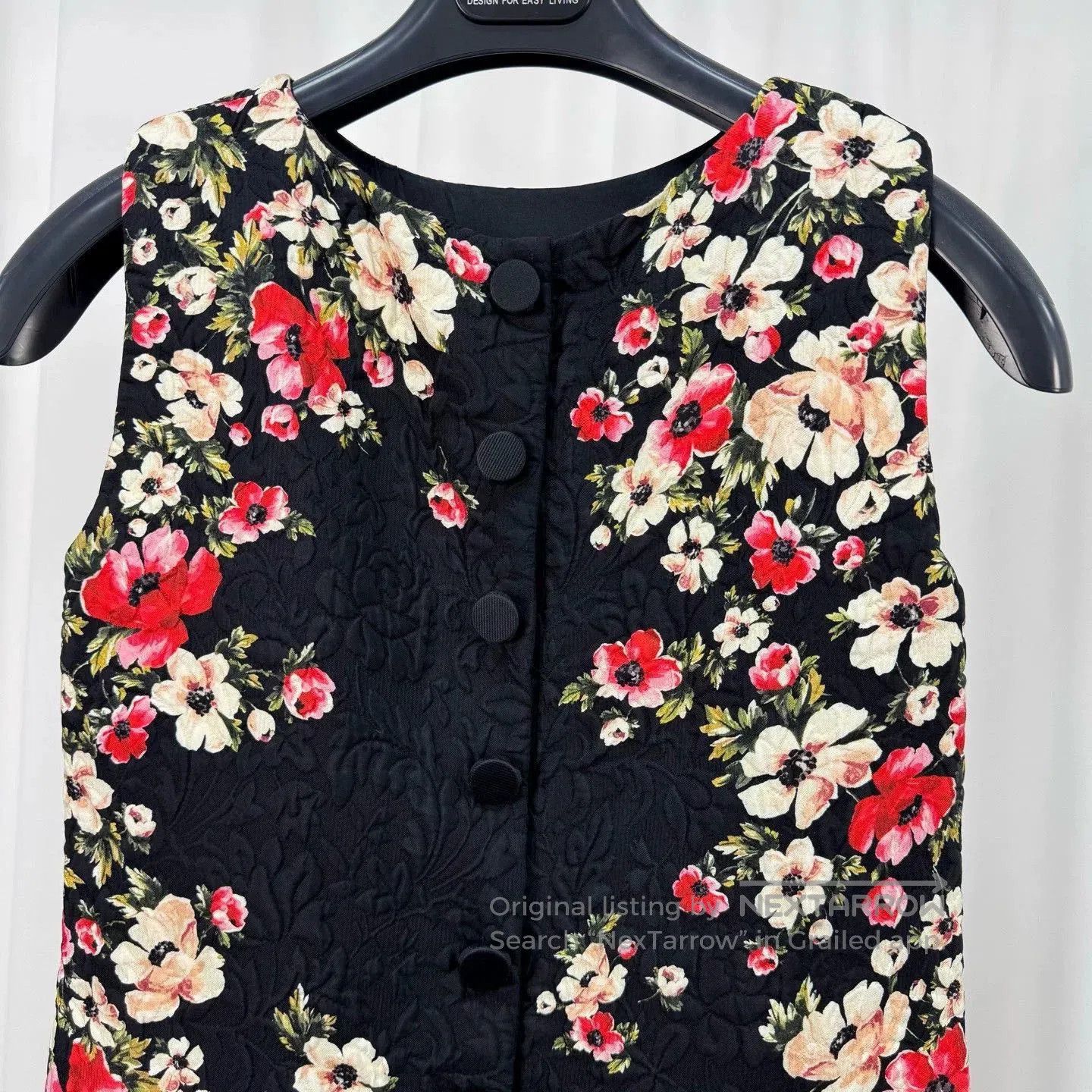 Dolce & Gabbana Dolce&Gabbana Floral Embossed Dress. Size XS / US 0-2 / IT 36-38 - 3 Thumbnail