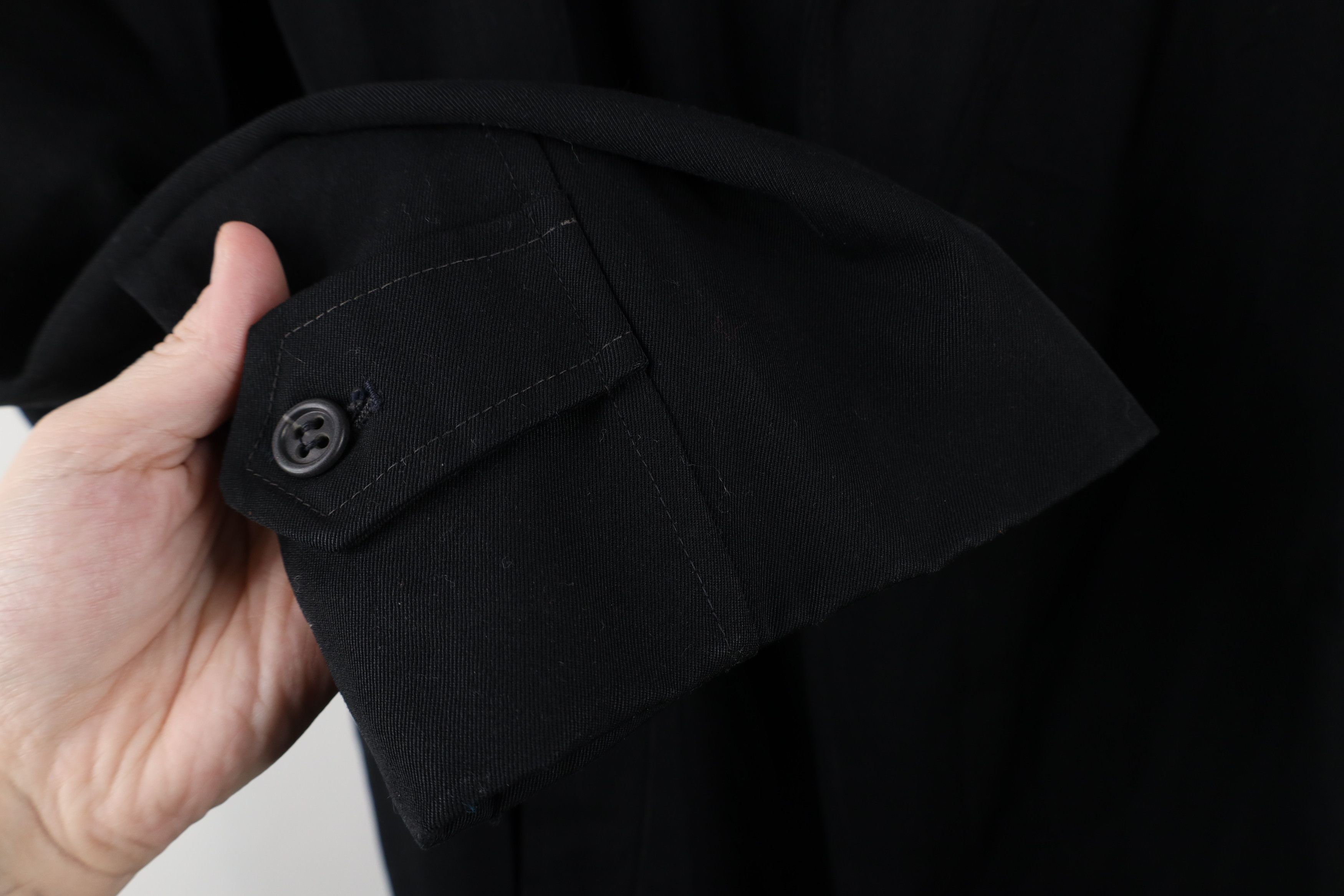 Vintage Vintage 50s 60s Streetwear Trench Coat Jacket Black USA Size US XL / EU 56 / 4 - 7 Thumbnail