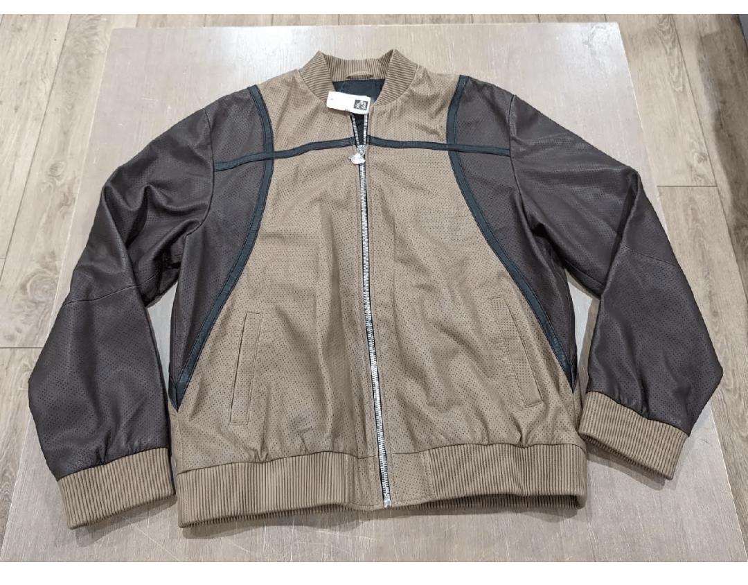 Just Don JUST DON "Dealers" Two Tone Leather Bomber Jacket Brown XL Size US XL / EU 56 / 4 - 1 Thumbnail