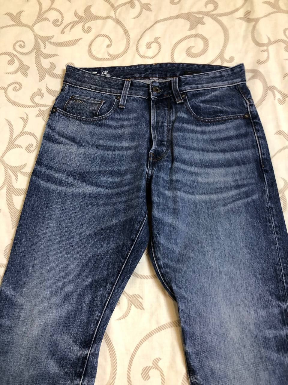 G-Star G STAR RAW 3301 Regular Tapered Jeans Button Fly Size US 29 - 6 Thumbnail