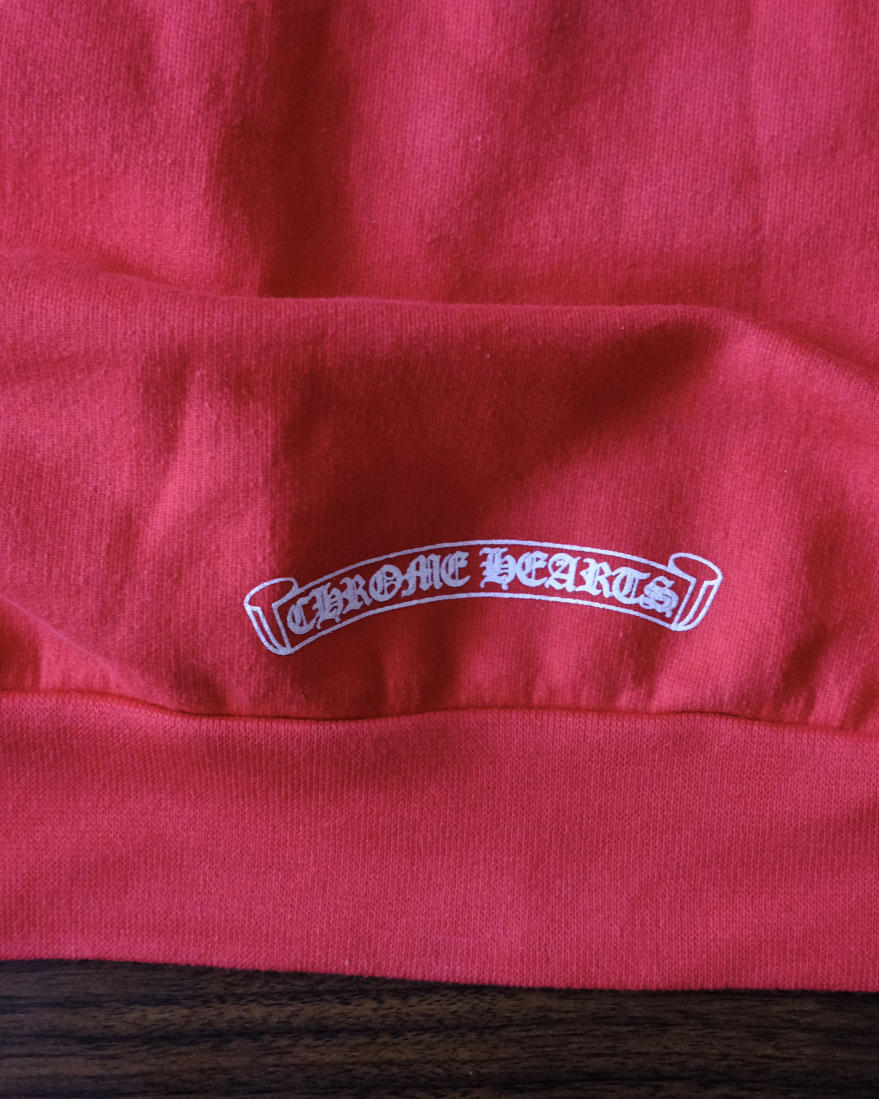 Chrome Hearts Chrome Hearts Scroll Logo Hoodie Red Size US M / EU 48-50 / 2 - 5 Thumbnail