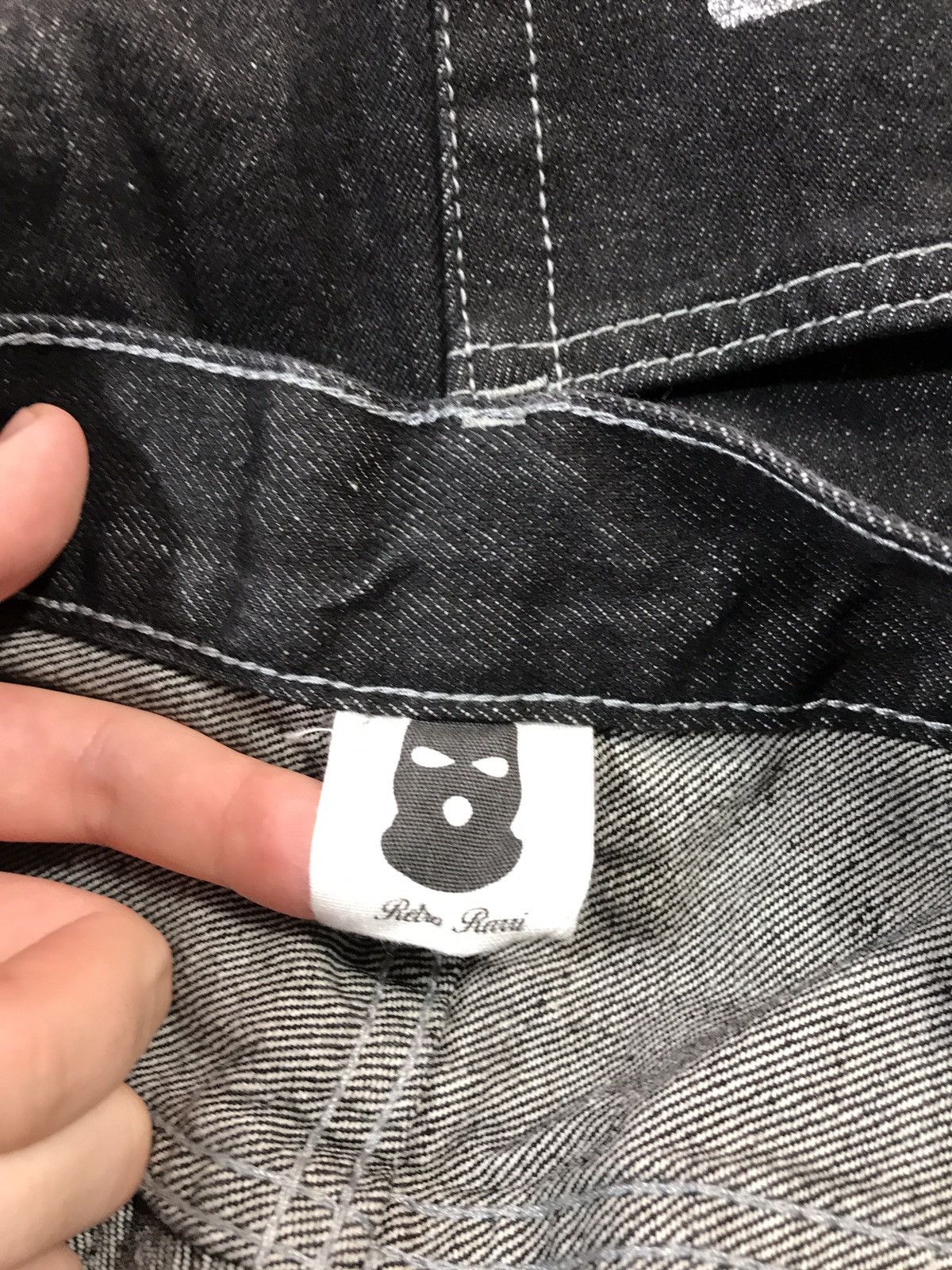 Japanese Brand × Vintage Denim Pants Dollar Big Logo Rap Pants Size US 35 - 9 Thumbnail
