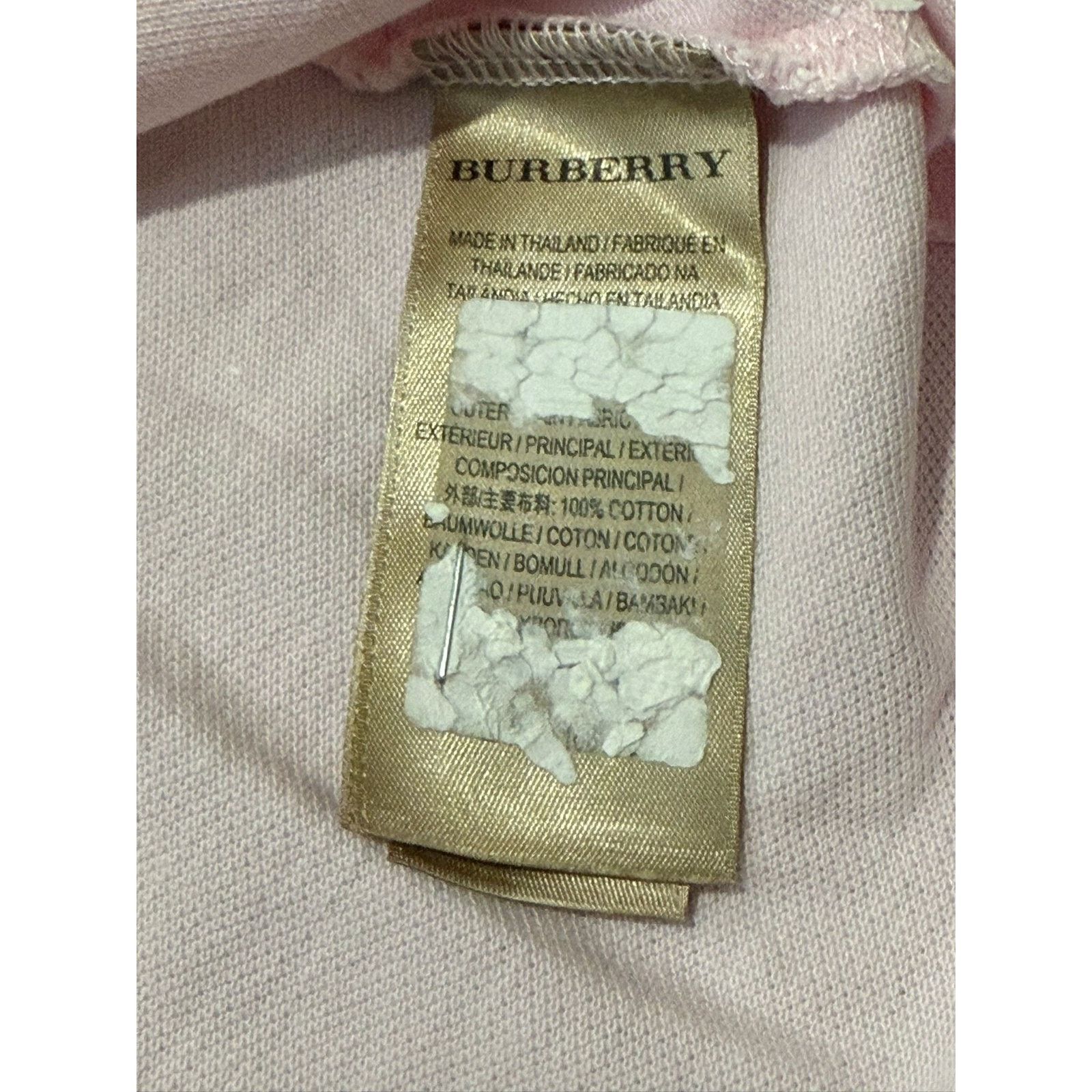 Burberry Burberry London England Pink Polo Shirt Mens Size M Slim Fit Size US M / EU 48-50 / 2 - 4 Thumbnail