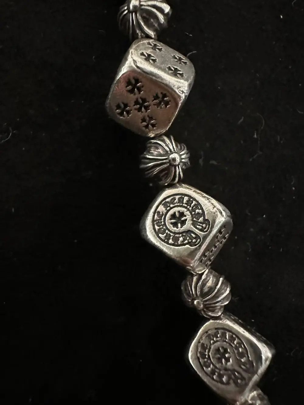 Chrome Hearts Chrome Hearts Silver Dice Cross Bracelet Size ONE SIZE - 8 Thumbnail