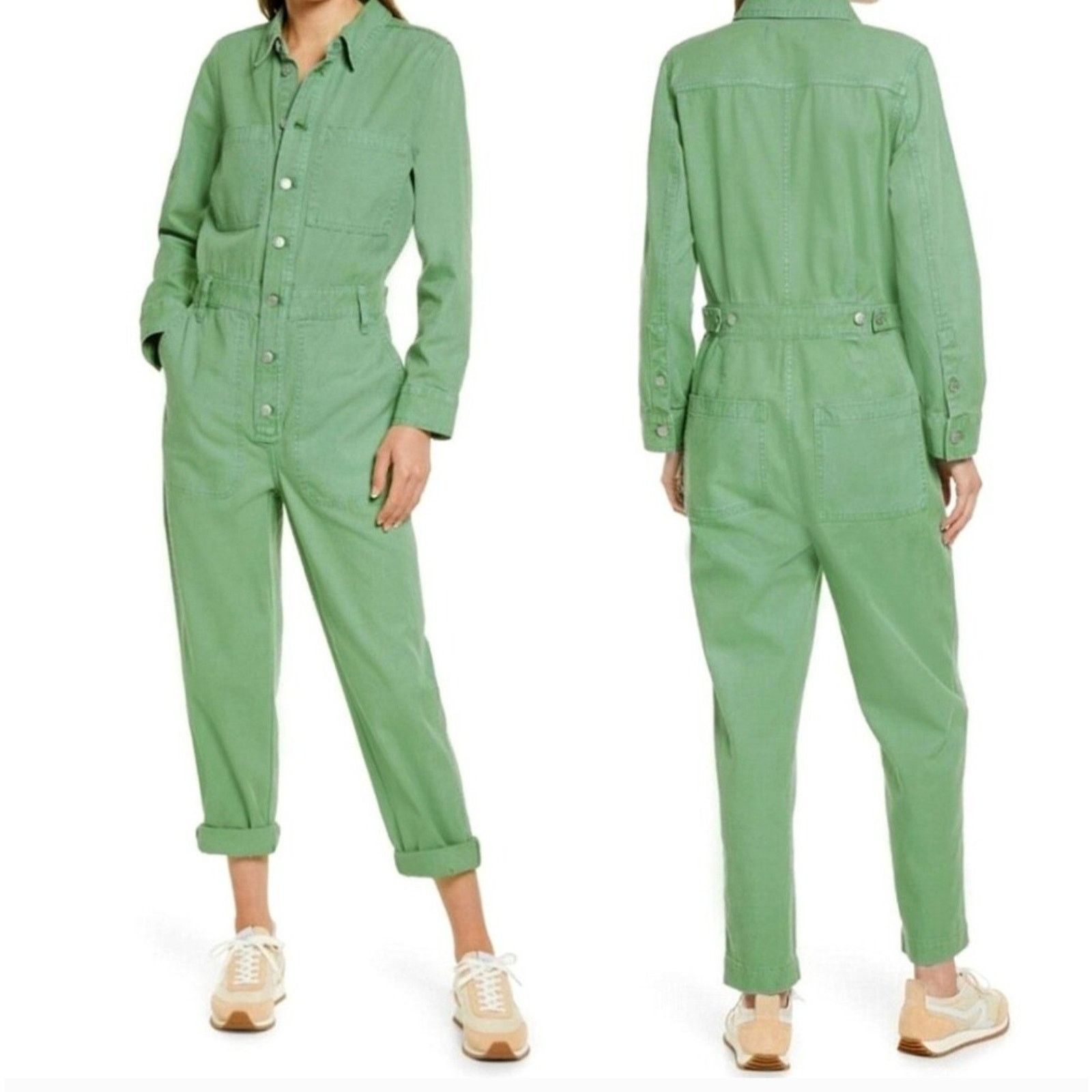 Madewell Madewell Coverall Jumpsuit Garment Dyed Utility XSP Size 26" / US 2 / IT 38 - 1 Thumbnail