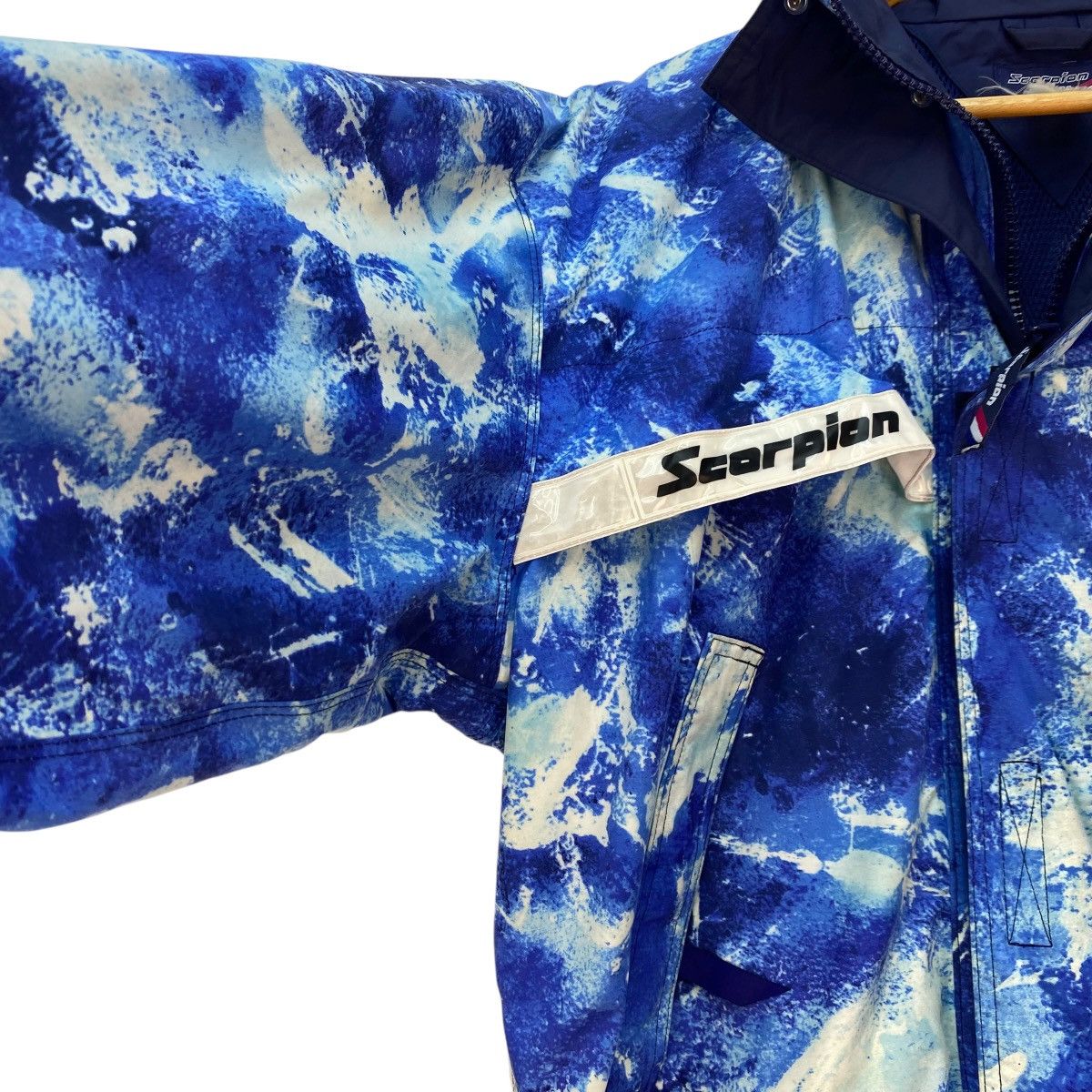 Phenix 💥 vintage blue and white tie-dye Scorpion Shimano skiwear Size US M / EU 48-50 / 2 - 5 Thumbnail