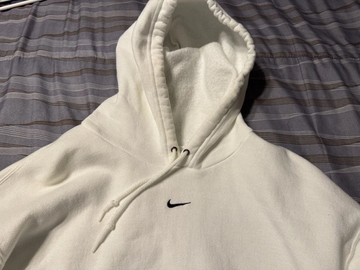 Nike Vintage 90's Nike Center Middle Swoosh RARE White Hoodie 2XL Size US XXL / EU 58 / 5 - 8 Thumbnail