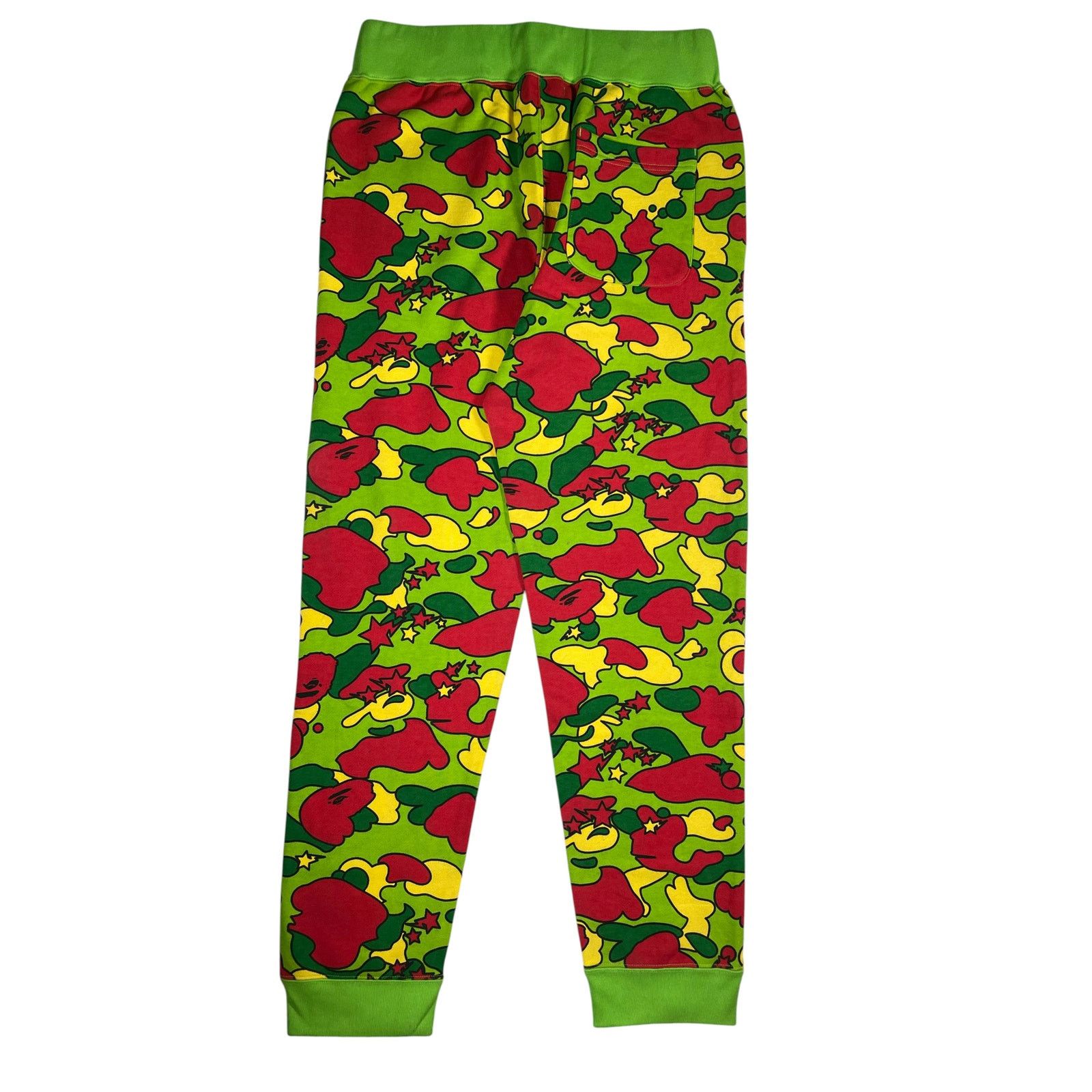 Bape Bape Green & Red Camo Sweats Size US 30 / EU 46 - 2 Thumbnail