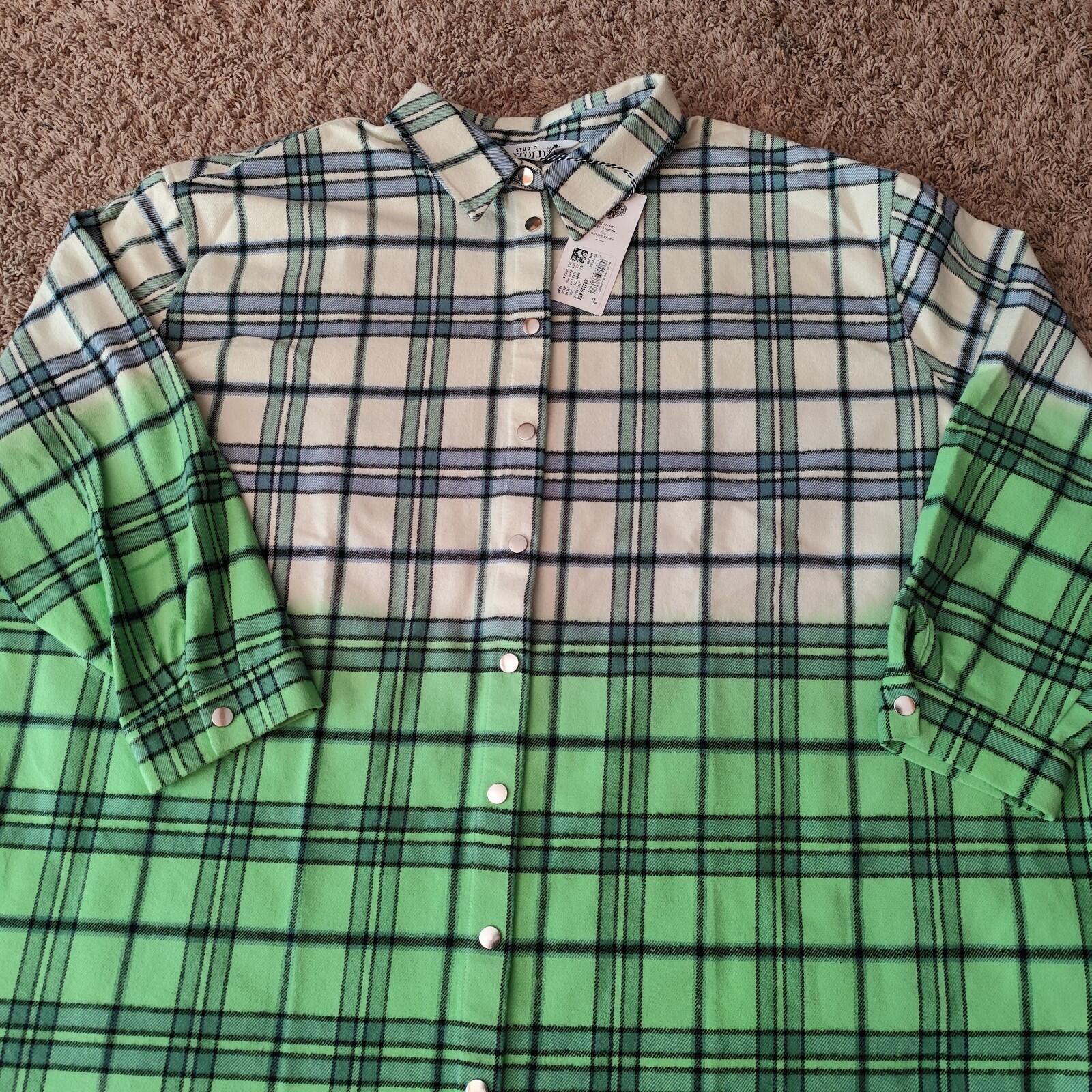 Other Studio Untold Women's Oversized Flannel Button Size 28/30 Size 4XL / US 24-26 - 6 Thumbnail