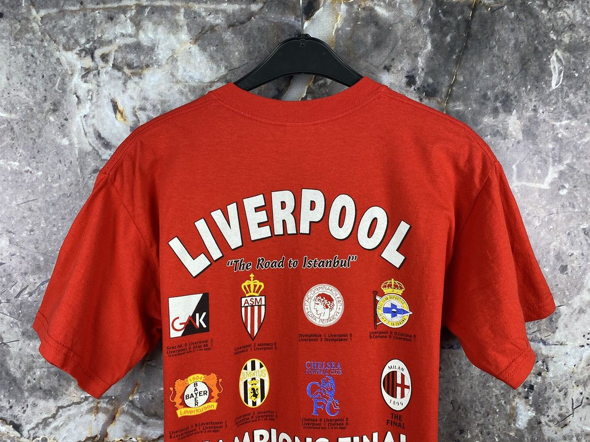 Vintage Soccer T-Shirt Liverpool Milan Final Istanbul 2005 Football Size US M / EU 48-50 / 2 - 10 Thumbnail