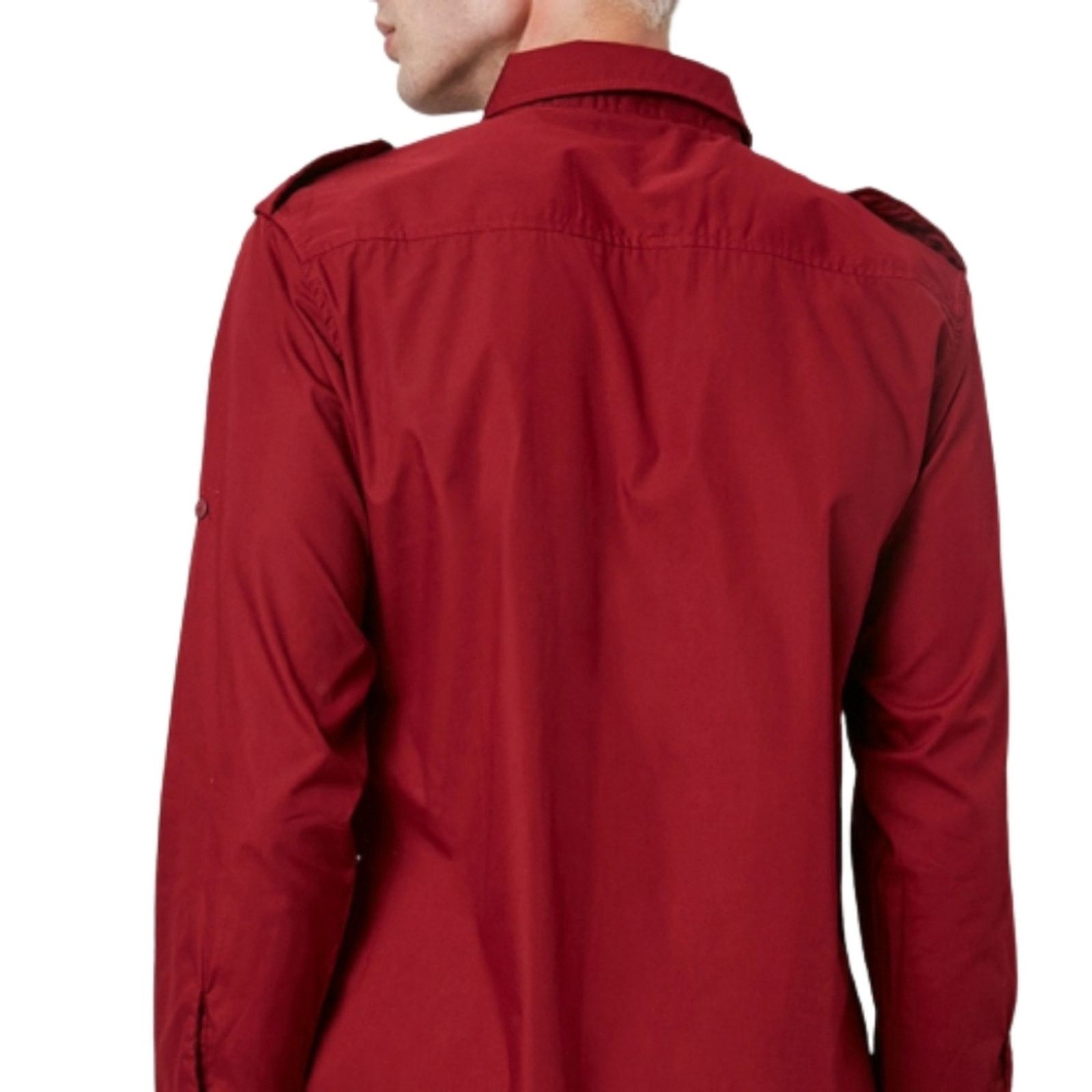 Other CRANBERRY ☆ FRONT FLAP POCKET ☆ EPILET SHOULDER SHIRT ☆ XL Size US XL / EU 56 / 4 - 5 Thumbnail