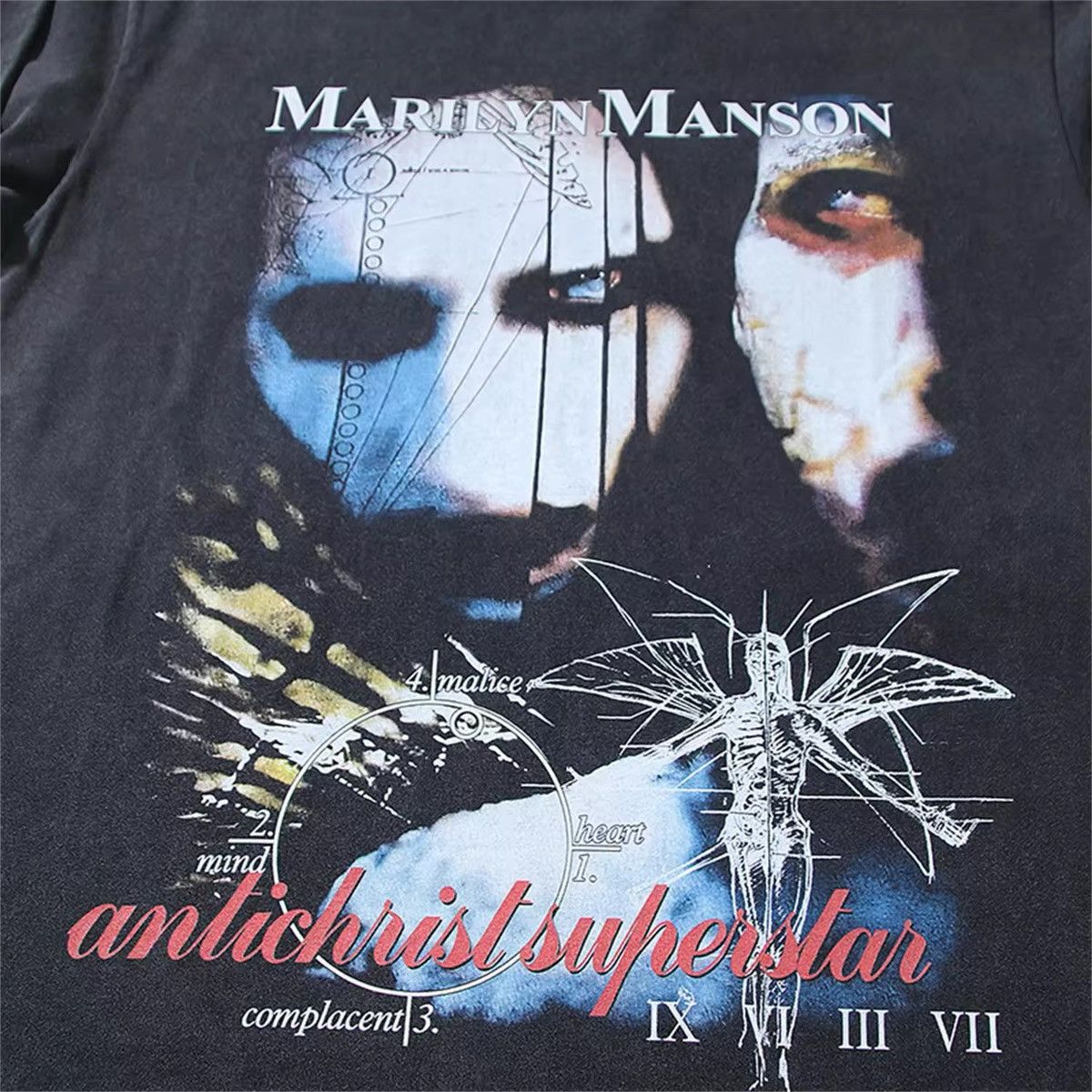 Japanese Brand × Vintage Retro Marilyn Manson Graphic Printed Cotton Tshirt Size US XL / EU 56 / 4 - 2 Thumbnail