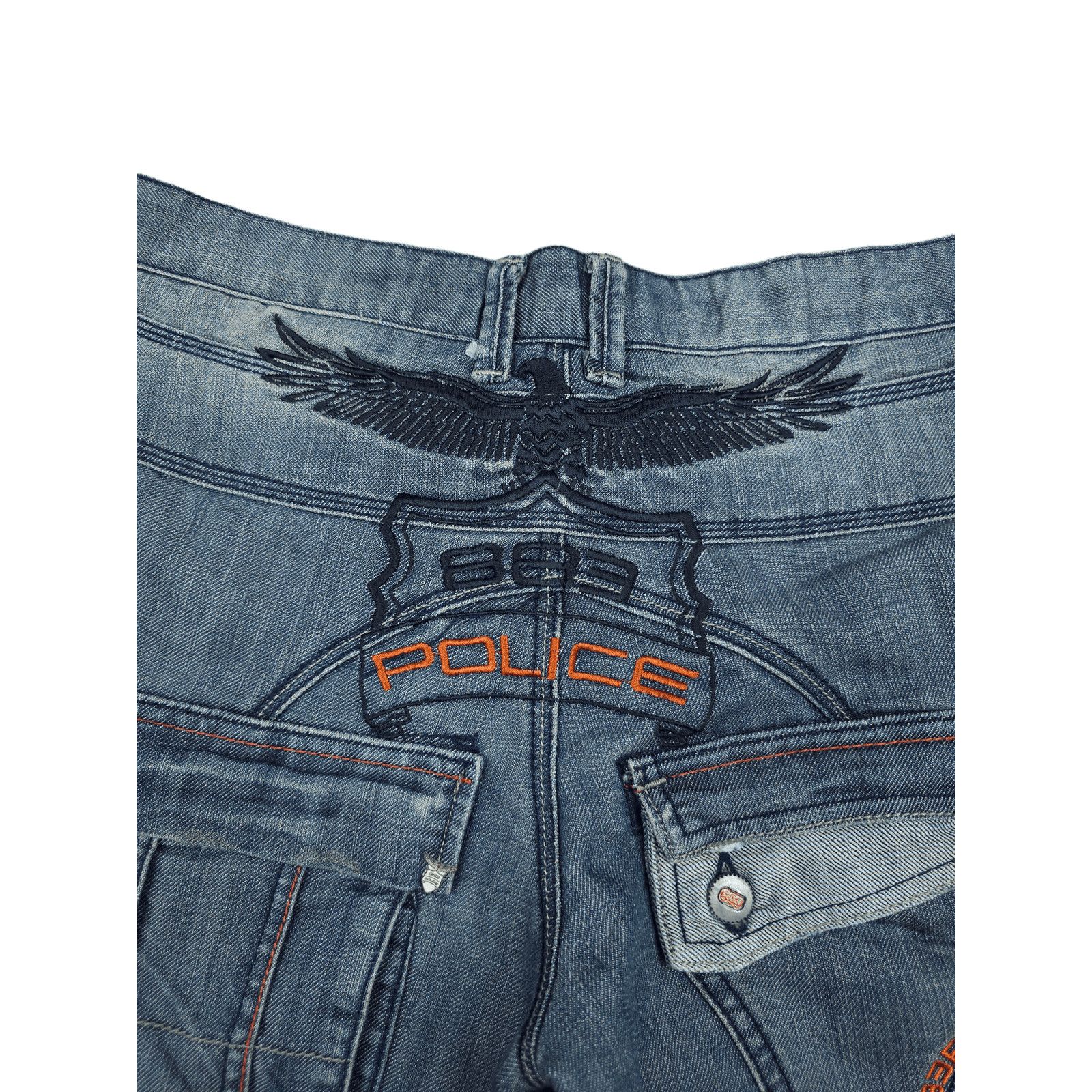Hysteric Glamour × If Six Was Nine × Le Grande Bleu (L.G.B.) 💎Vintage Rare 883 Polce Distressed Japan Denim Jorts Shorts Size US 32 / EU 48 - 6 Thumbnail