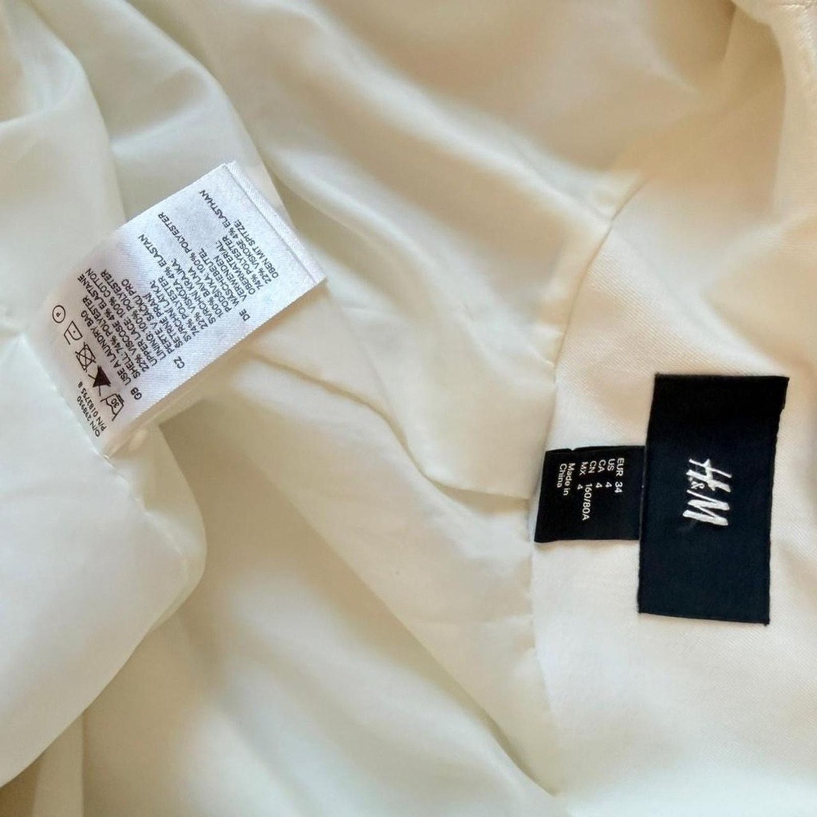 H&M H&M Blazer Lace Crochet cropped white blazer small size 4 Size S / US 4 / IT 40 - 5 Thumbnail