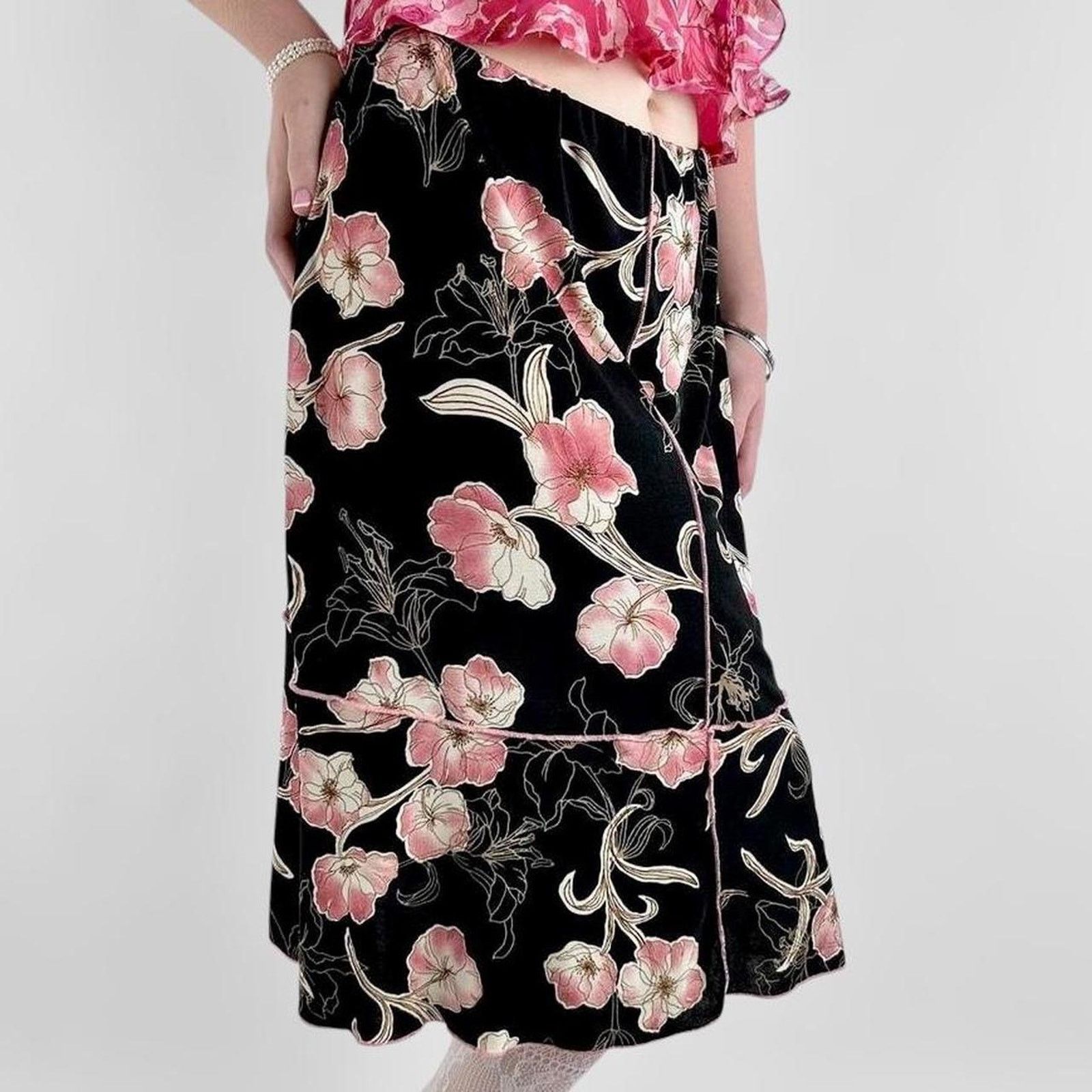 Other vintage y2k floral fairy boho skirt Size 30" / US 8 / IT 44 - 3 Thumbnail