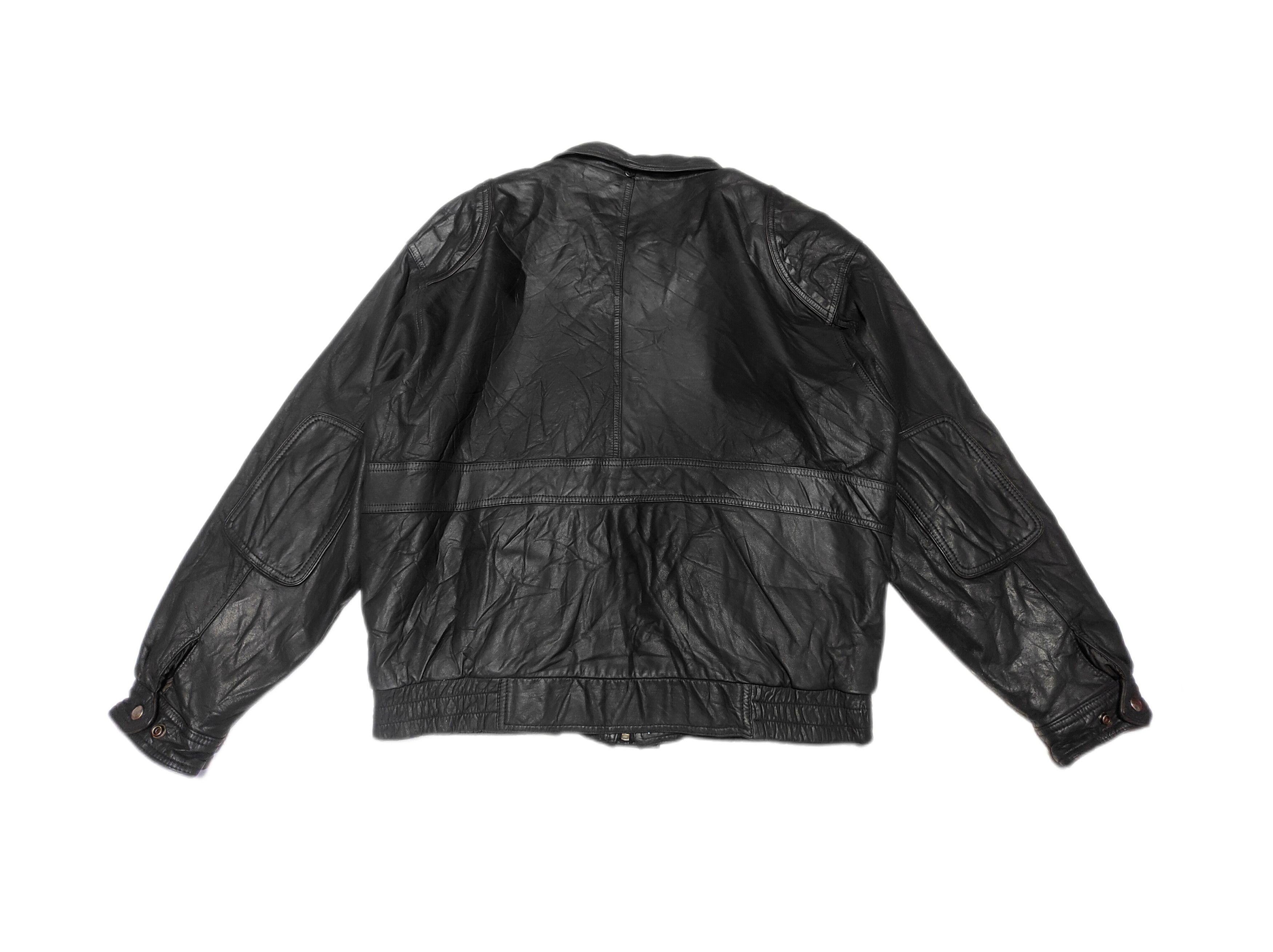 Adidas Rare Adidas 1989 Classic Genuine Leather Bomber Jacket Size US M / EU 48-50 / 2 - 5 Thumbnail