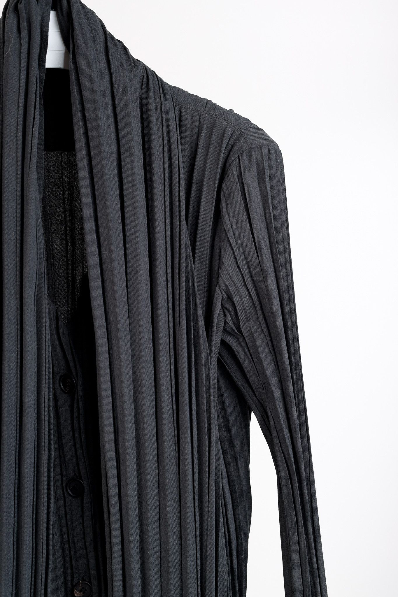 Issey Miyake Issey Miyake Archival Rare Pleated Scarf Button Duster Size L / US 10 / IT 46 - 4 Thumbnail