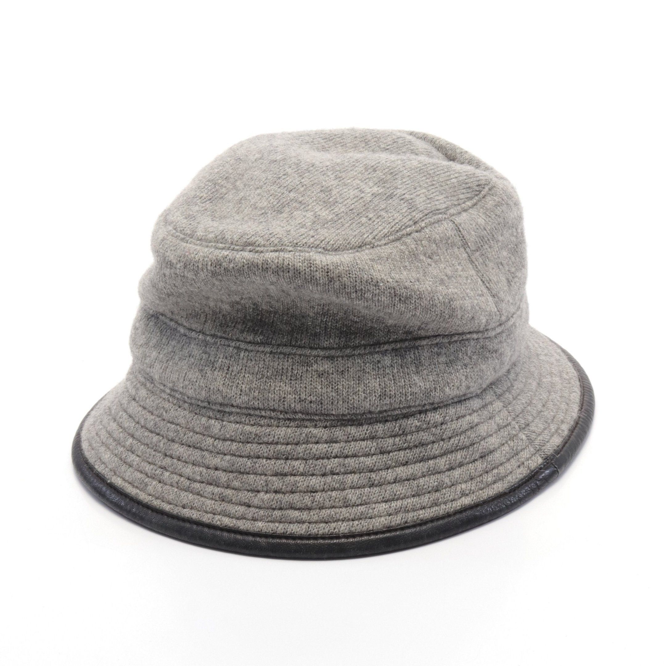 Chapeau Fedora Hermès Motsch En Feutre Gris - Taille 58 - Occasion De Qualité