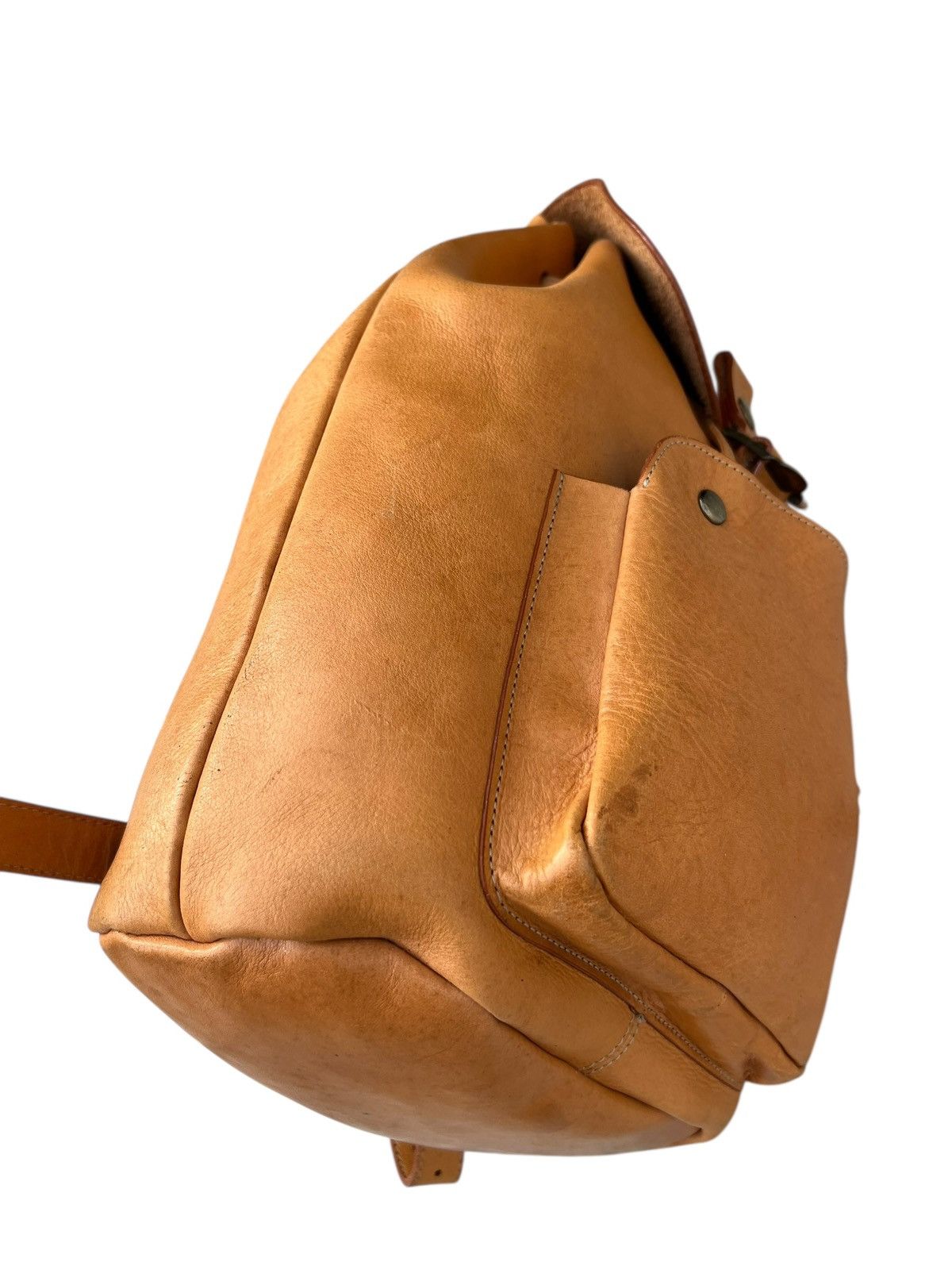 Leather Vintage Slipknot Project Japan Patina Leather Backpack Bag Size ONE SIZE - 15 Thumbnail