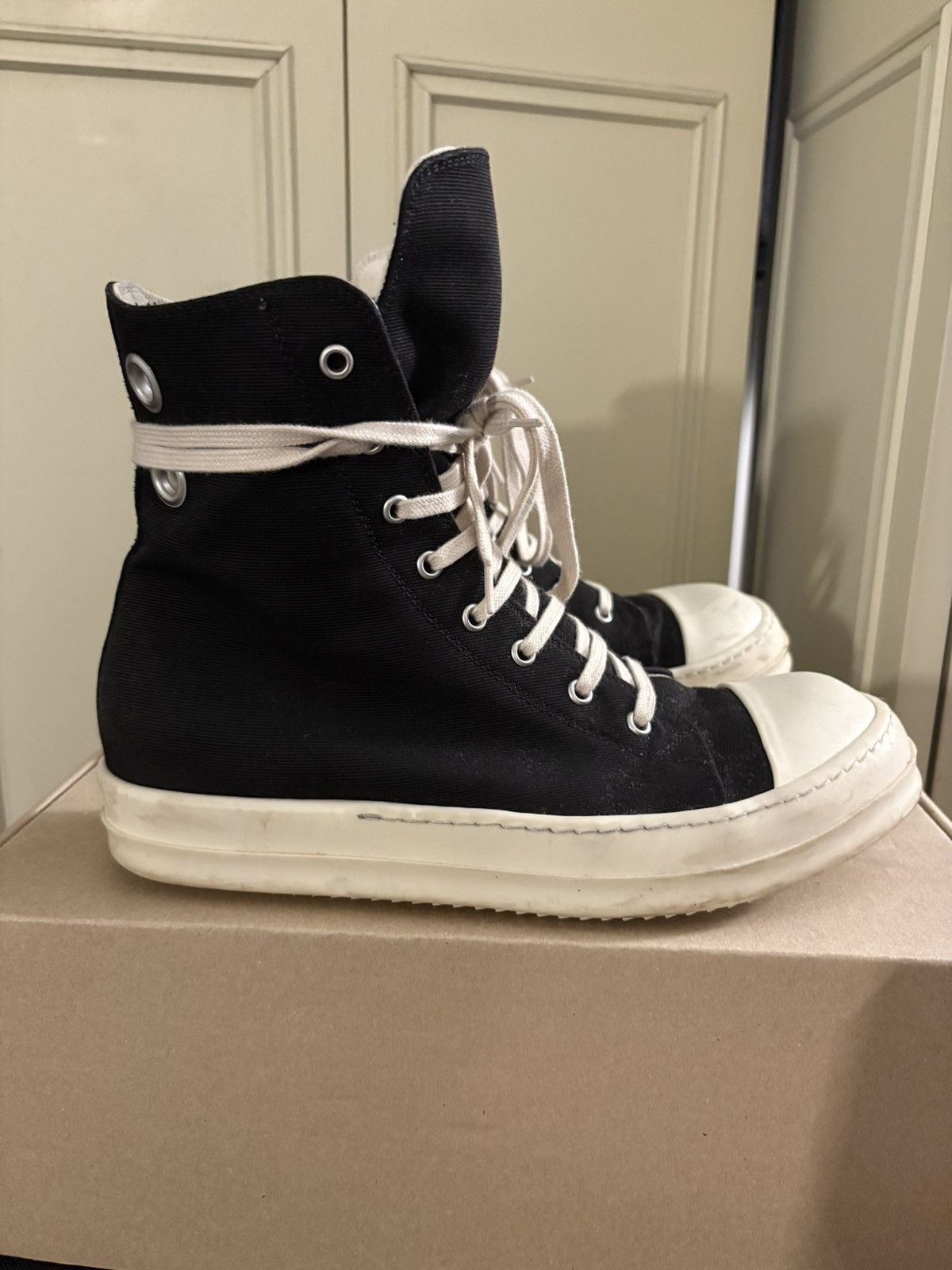 未使用Rick Owens DRKSHDW Ramones 厚底 24cm Rick Owens DRKSHDW Ramones - Faded Pink