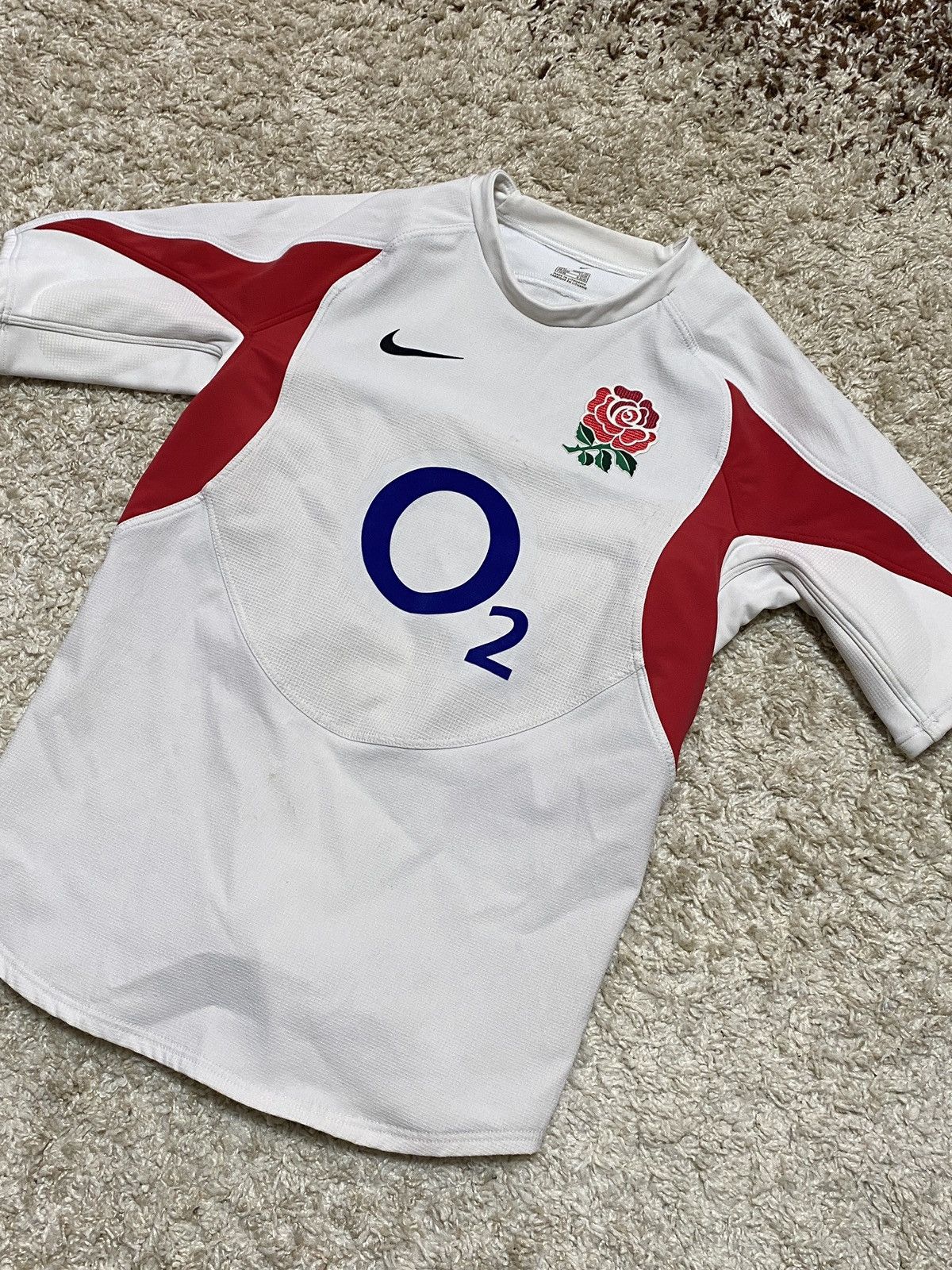 Nike Rare! Vintage Nike England Rugby 02 Tee Jersey Size US L / EU 52-54 / 3 - 1 Thumbnail