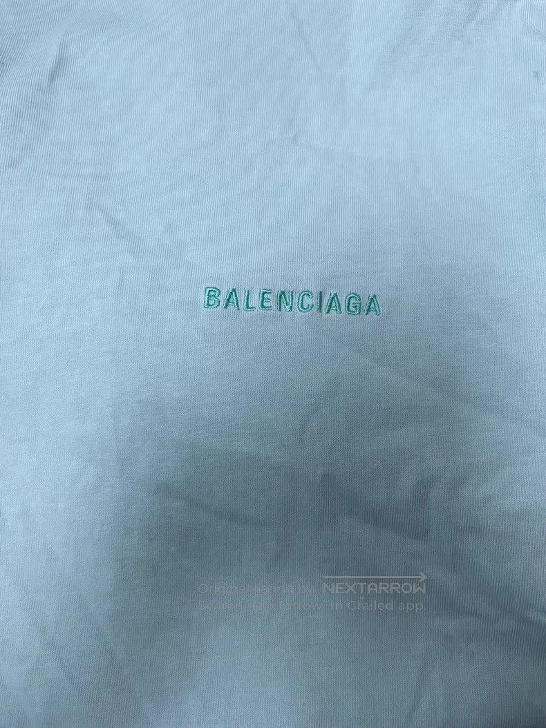 Balenciaga Balenciaga Solid Color Logo Letter Embroidered Round Neck Size XXS / US 00 / IT 34 - 3 Thumbnail