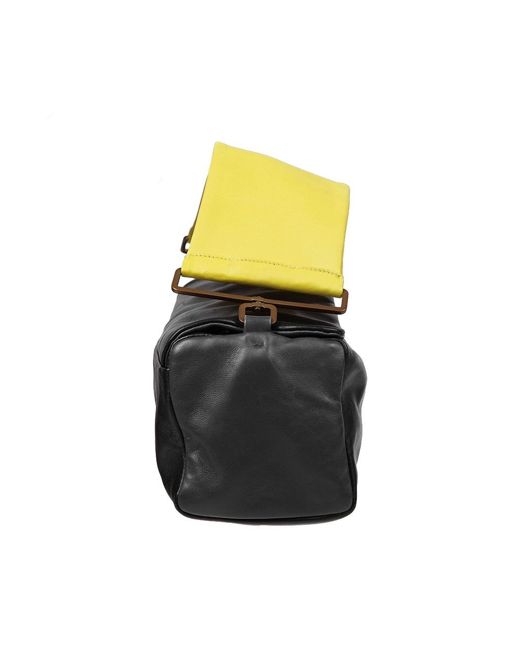 Prada Prada S/S2001 Leather Rectangle Bag in Black/Yellow Size ONE SIZE - 6 Thumbnail