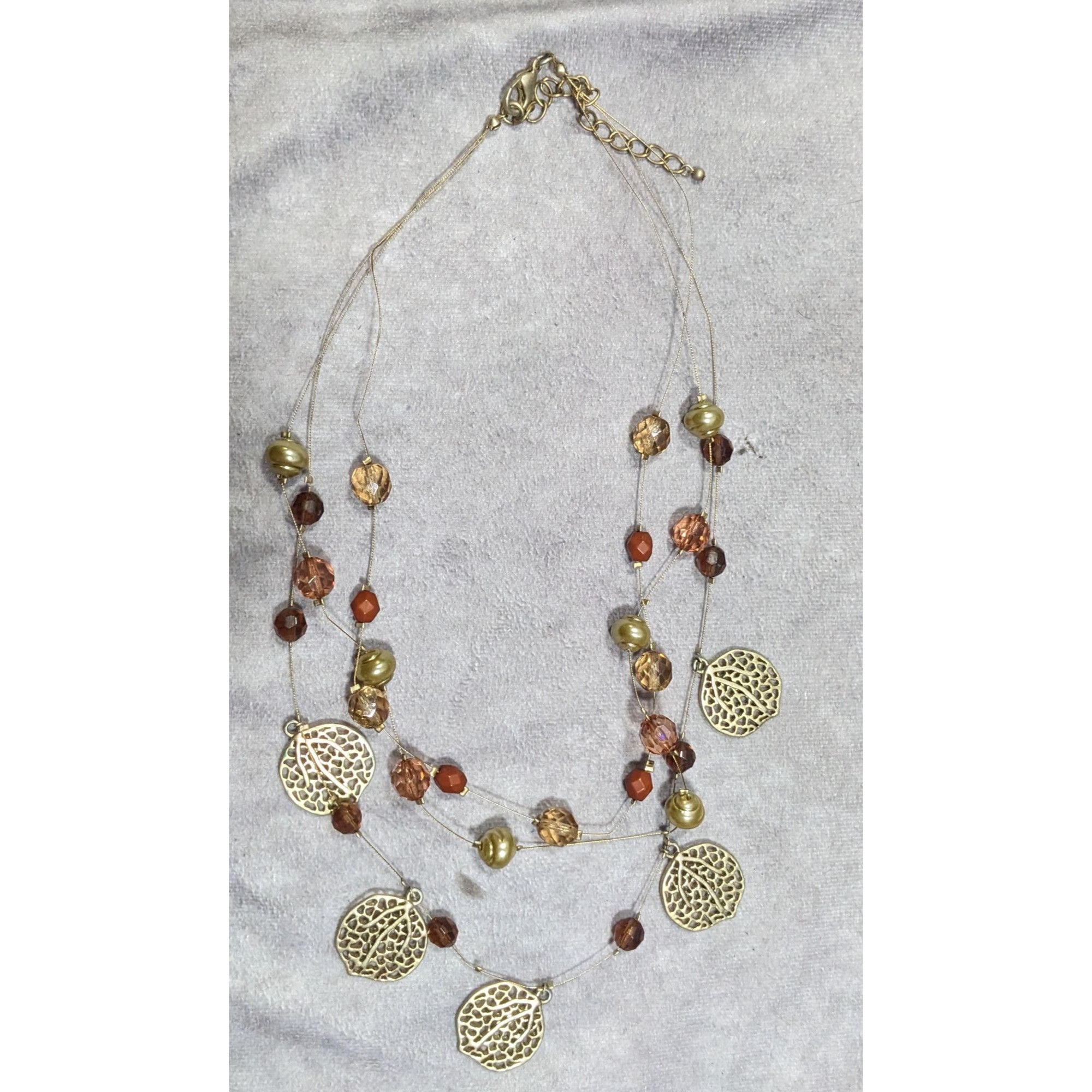 Other Bohemian Gold Tone Multilayer Charm And Beaded Necklace Size ONE SIZE - 6 Thumbnail