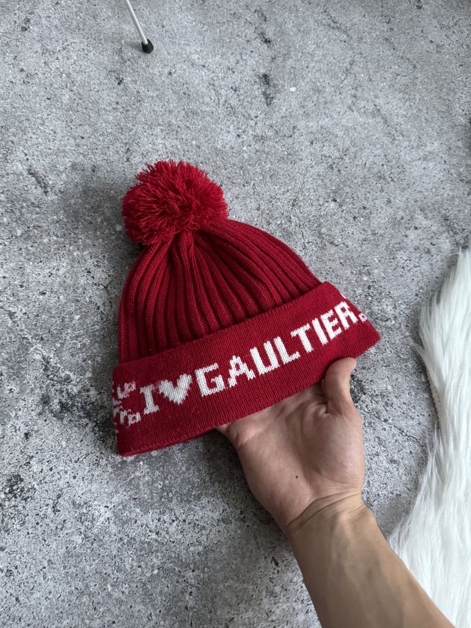 Jean Paul Gaultier Vintage I love Jean Paul Gaultier y2k big logo hat Size ONE SIZE - 8 Thumbnail