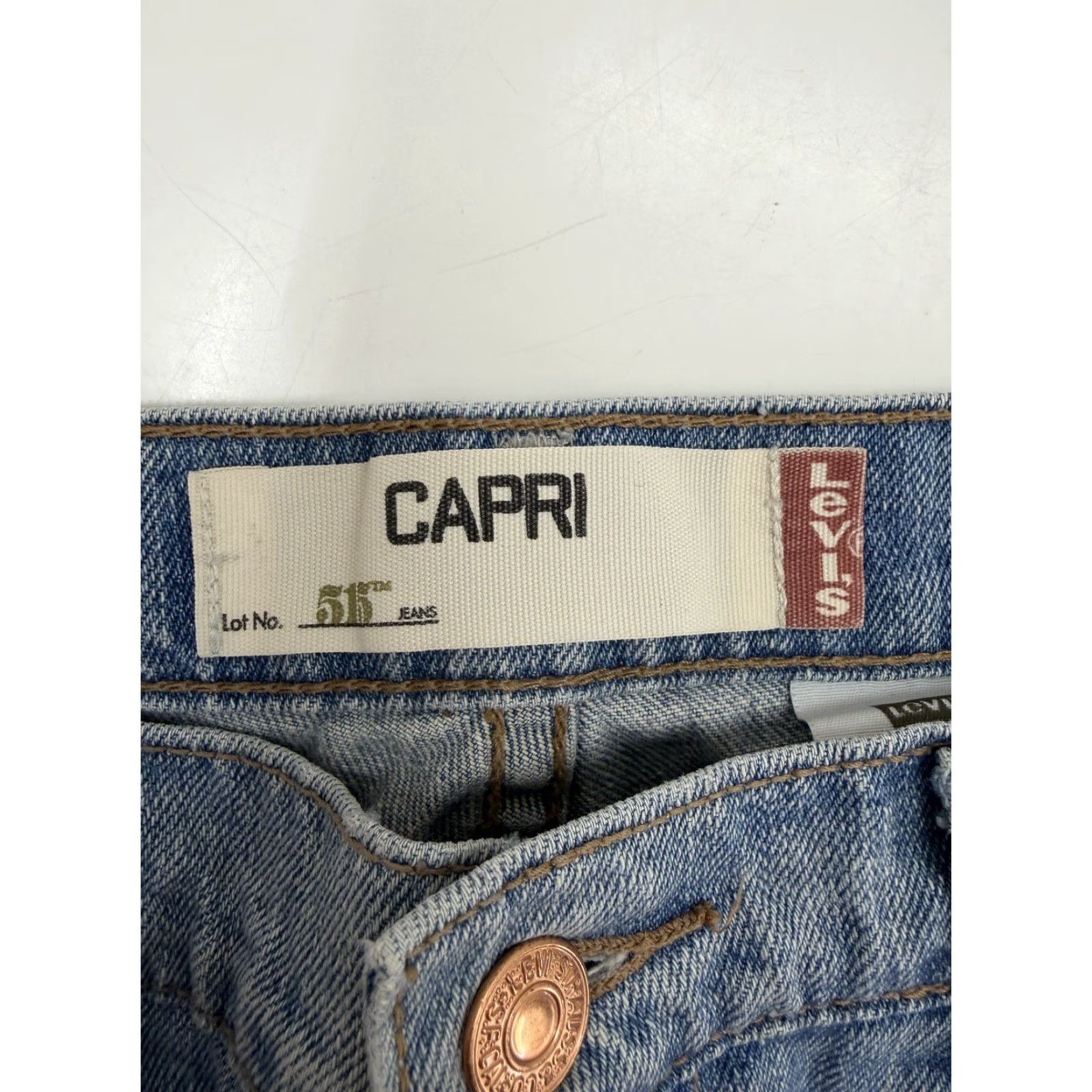 Levi's Levi's Capris Womens Size 10 515 Denim Cut Offs Size ONE SIZE - 3 Thumbnail