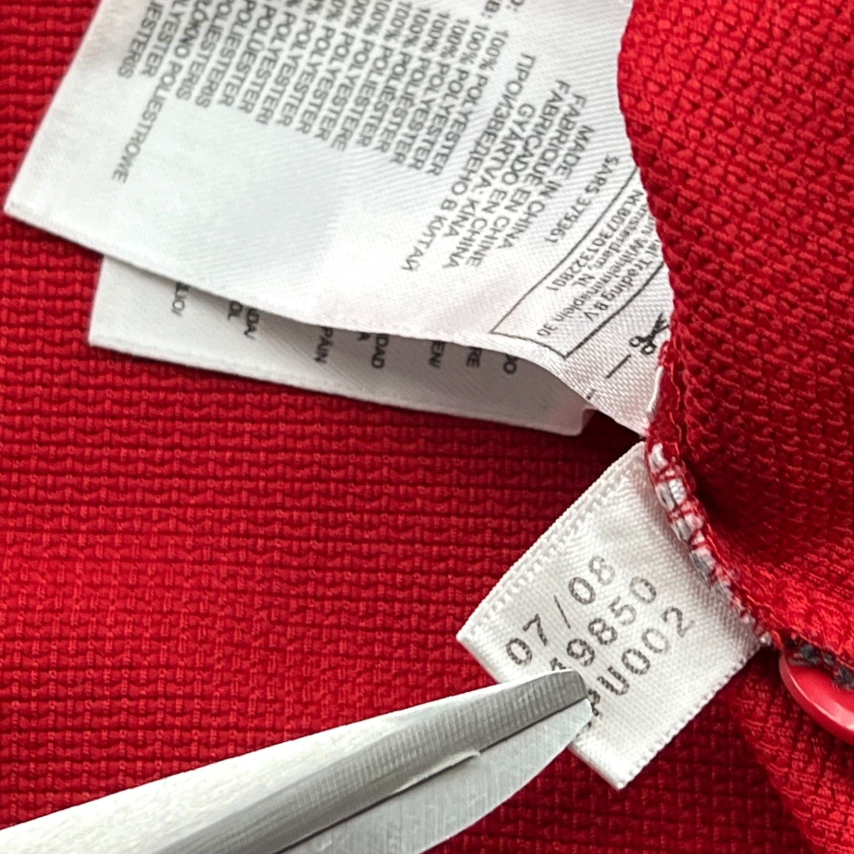 Adidas adidas Bayern Munich 2008 2009 Mens Polo Shirt Medium Red Jersey Shirt Mens Polo Red Adidas Jersey Size US M / EU 48-50 / 2 - 4 Thumbnail