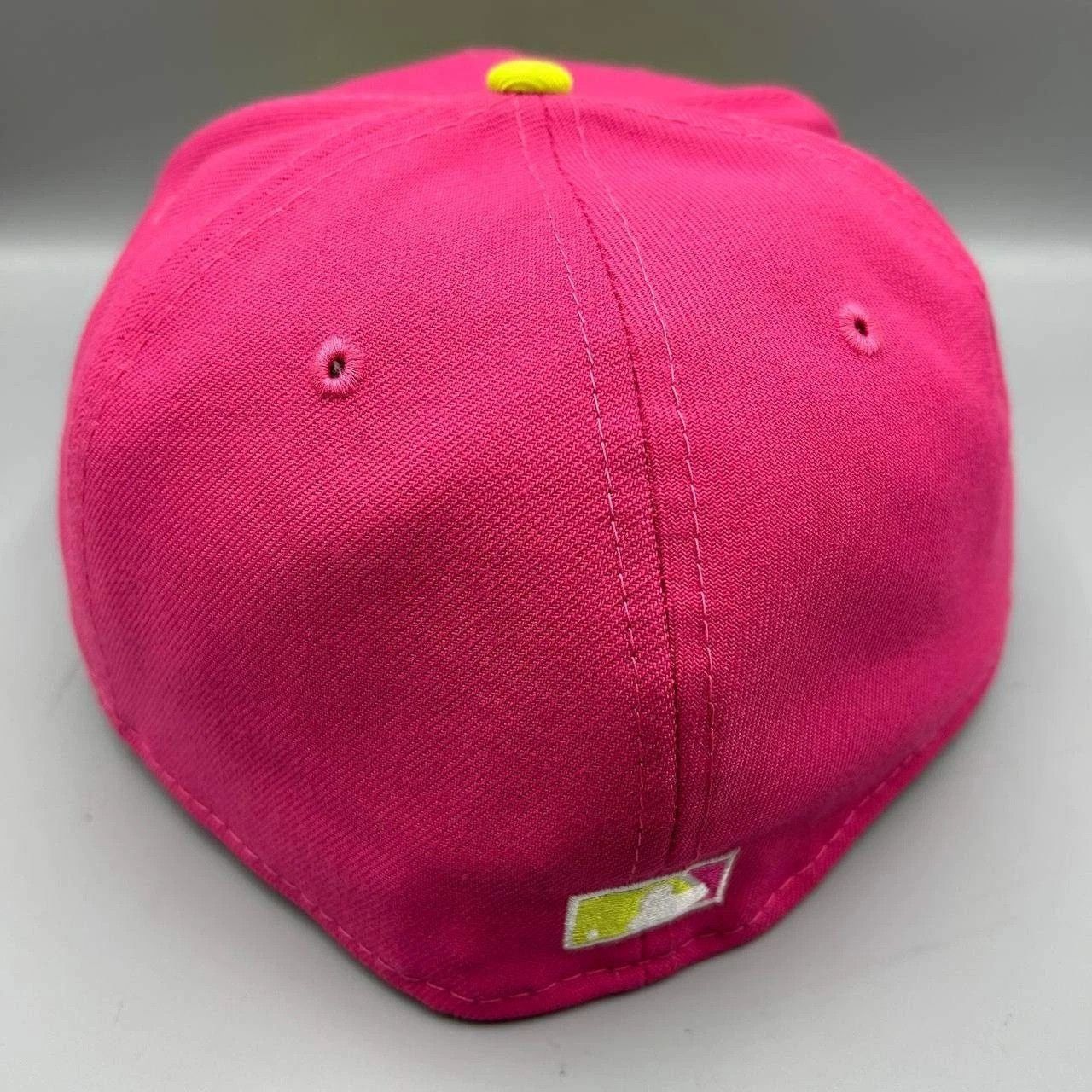 New Era New York Yankees Hat Men 8 Pink Yellow MLB Fitted Cap New Size ONE SIZE - 7 Thumbnail