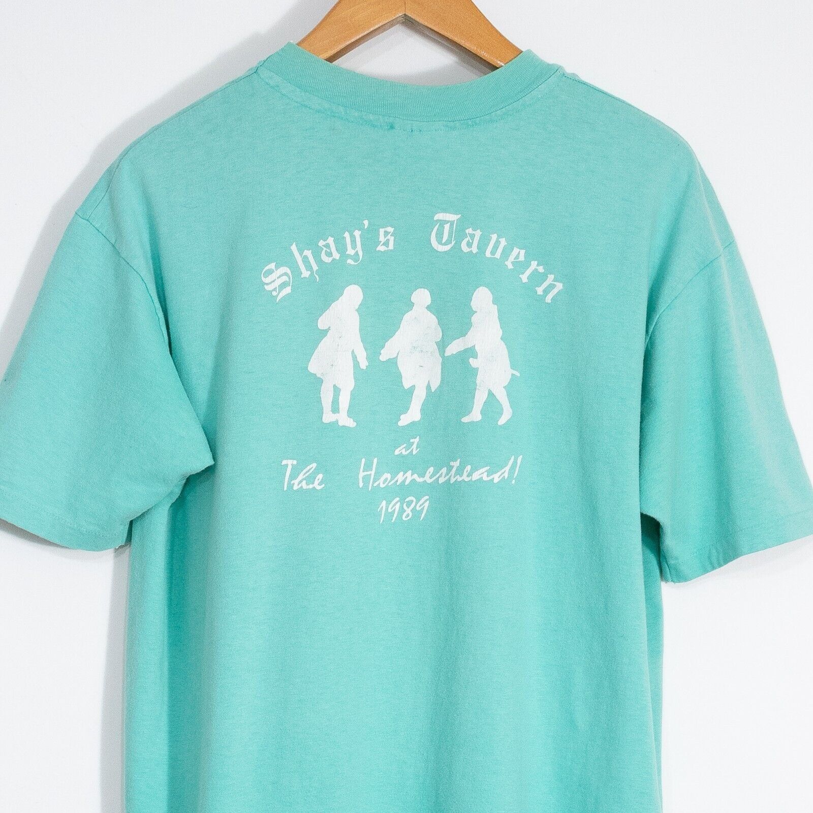 Vintage Vintage 80s Shays Tavern T Shirt XL Distressed Single Stitch Size US XL / EU 56 / 4 - 2 Thumbnail