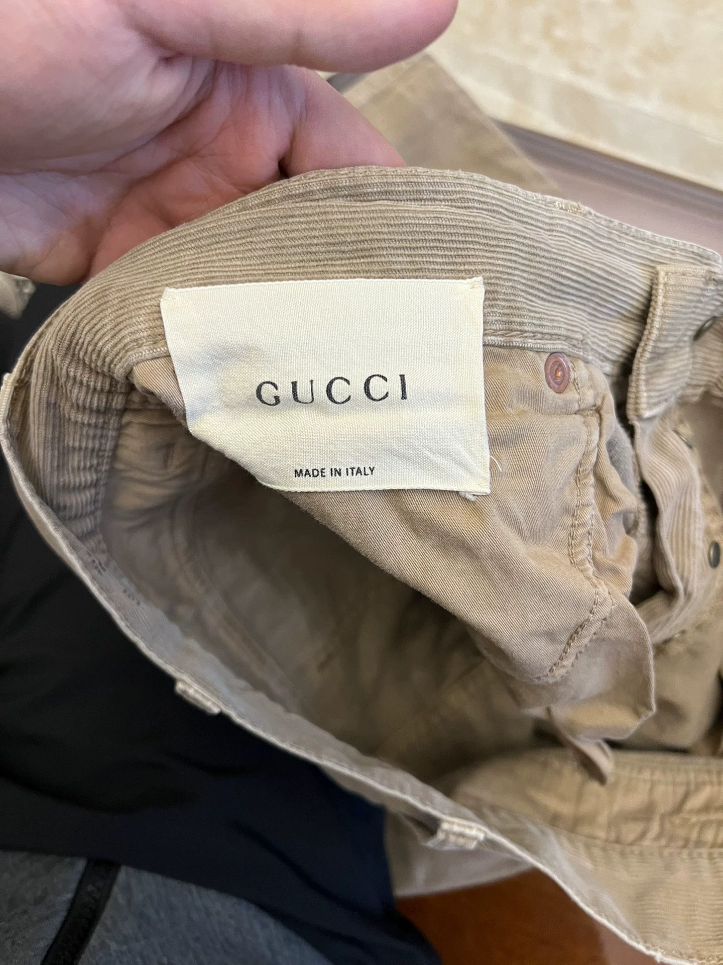Gucci Gucci Cord Pants Size 32 New Authentic Embroidered Logo Size US 32 / EU 48 - 5 Thumbnail