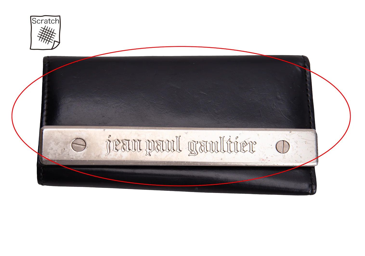 Jean Paul Gaultier Metal Plate Key Case in Black Size ONE SIZE - 5 Thumbnail