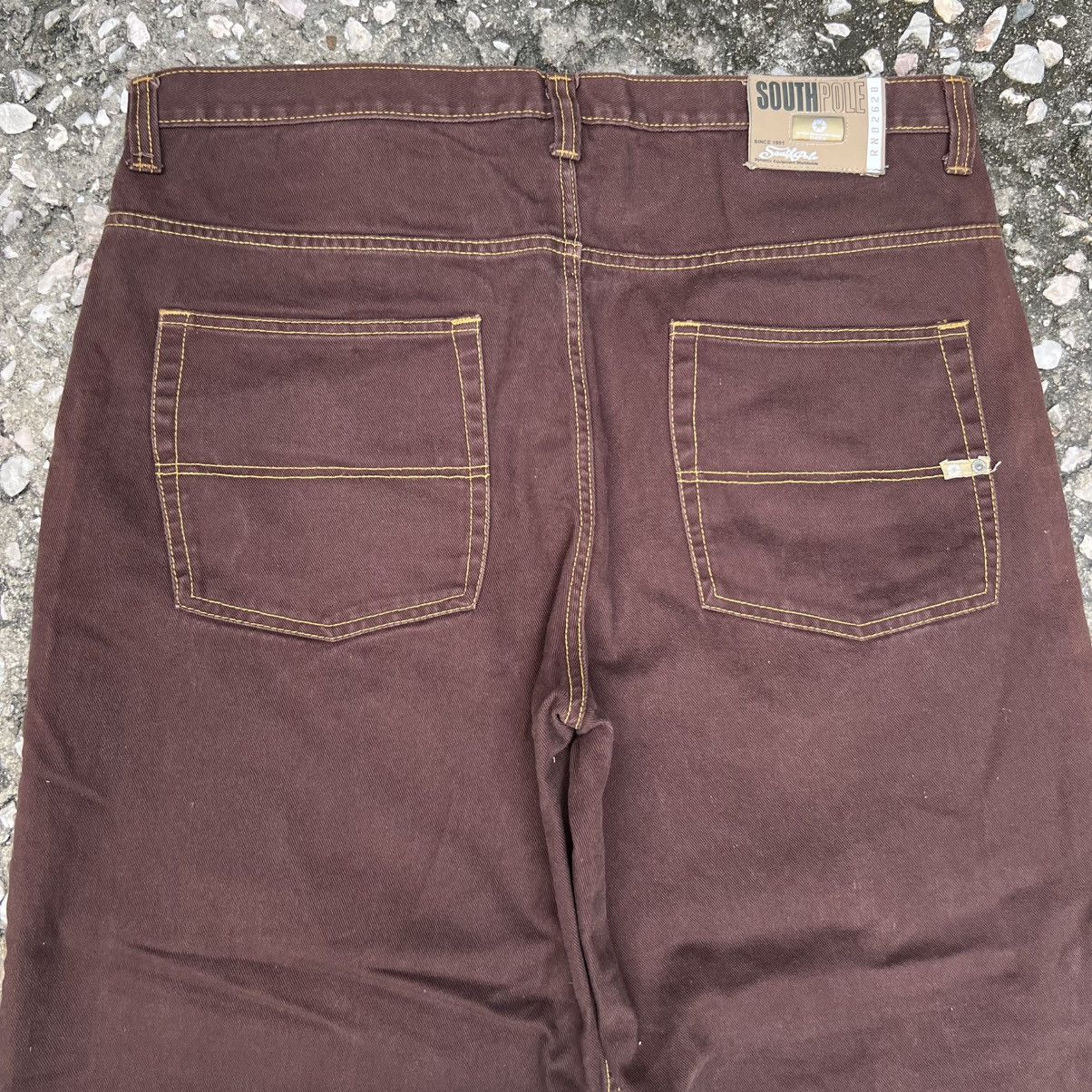 Southpole “y2k style” SOUTHPOLE BROWN BAGGY JEANS Size US 42 / EU 58 - 12 Thumbnail