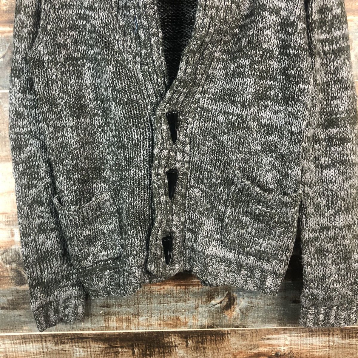 Homespun Knitwear × NANO universe DL Nano Universe Gray Cardigan Knitwer #C542 Size S / US 4 / IT 40 - 6 Thumbnail