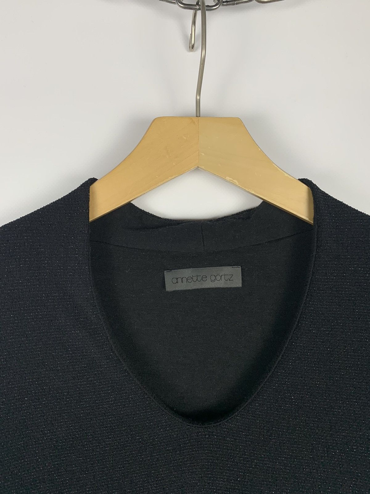Annette Gortz Anette Gortz Long Sleeve T-Shirt Top Black Size S Y2K Size S / US 4 / IT 40 - 4 Thumbnail