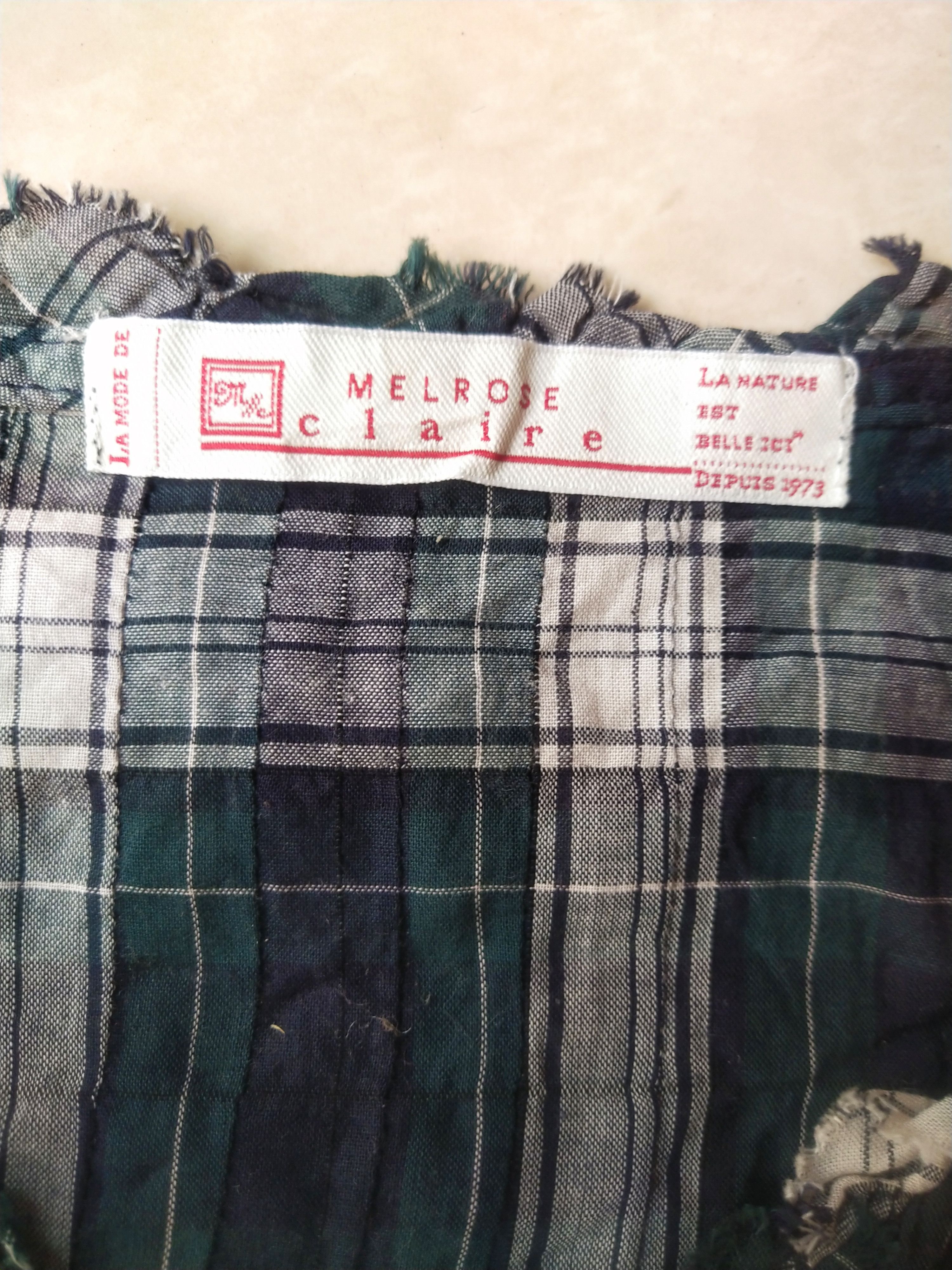 Beauty Beast Melrose Claire Japan Plaid Tunic Dress Raw Hem Mori Kei Size M / US 6-8 / IT 42-44 - 5 Thumbnail