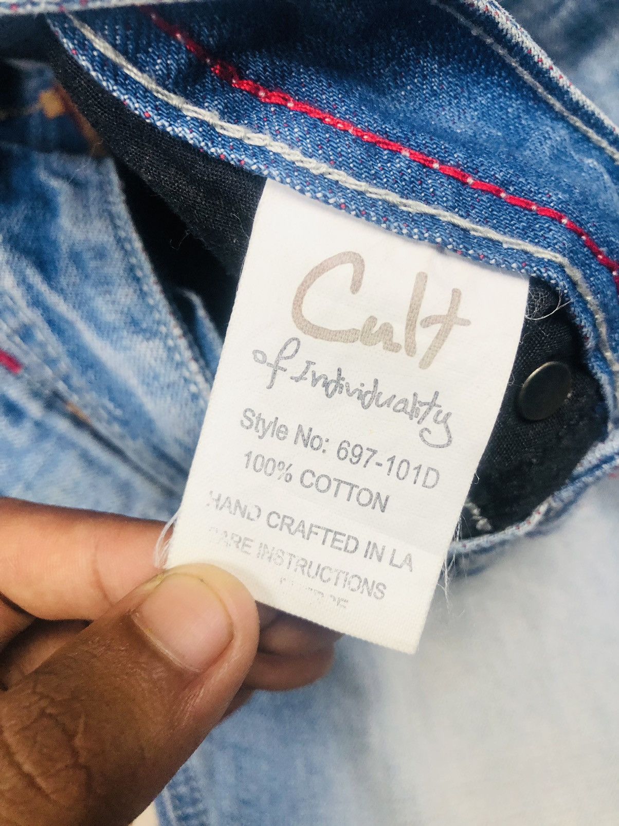 Cult Of Individuality Cult Of Individuality HAGEN Straight Leg Jeans (38) Size US 29 - 15 Thumbnail