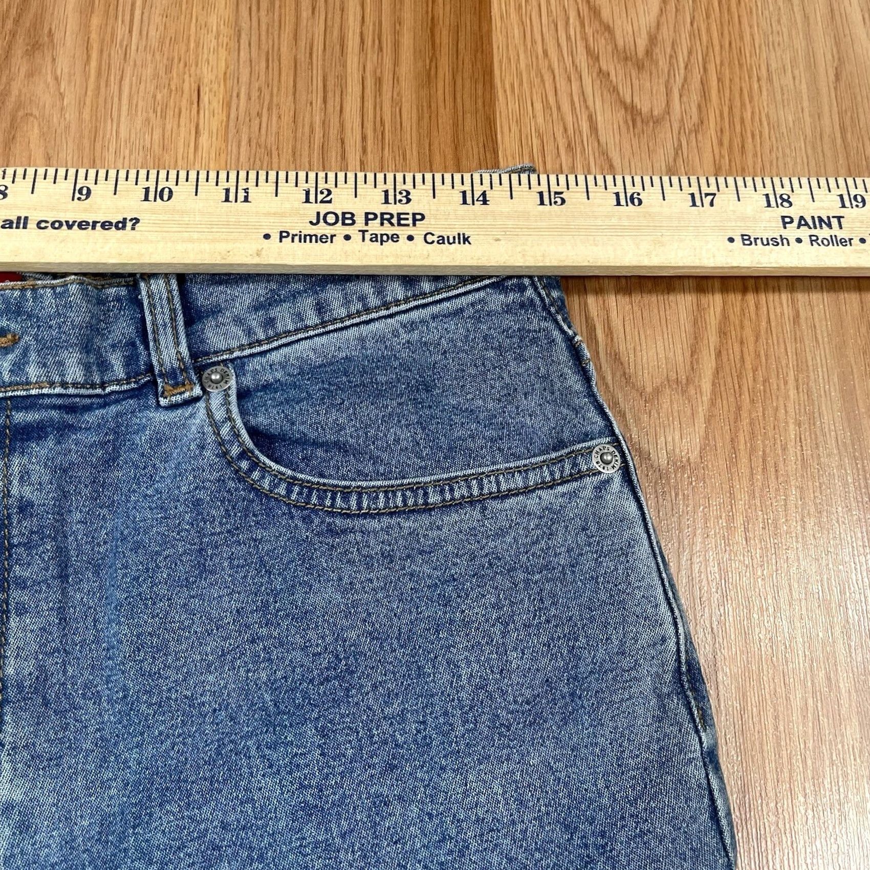 Chaps Chaps Jeans Womens 6 Blue Straight Leg Stretch Mid Rise Denim Pants Size 28" / US 6 / IT 42 - 4 Thumbnail