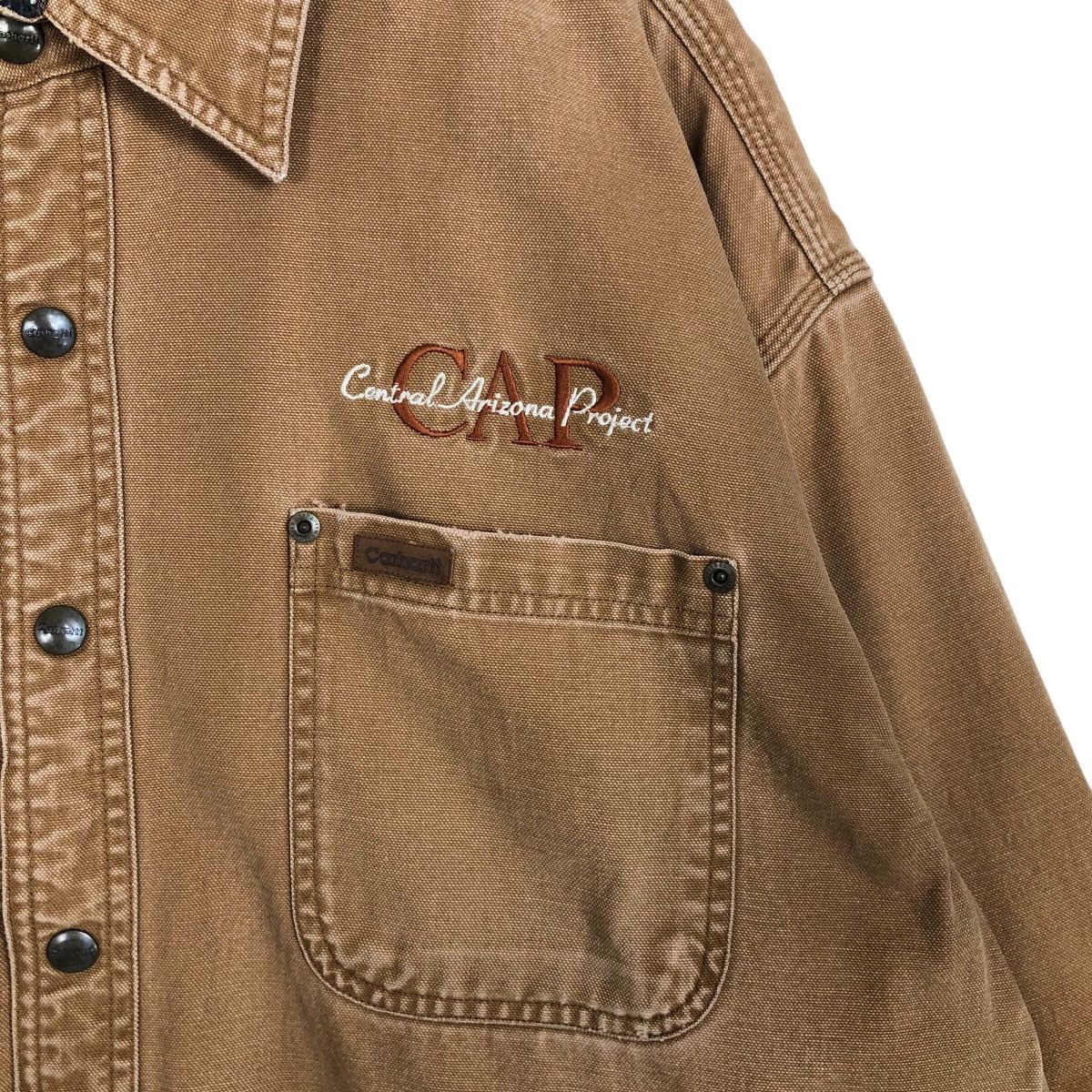 Carhartt × Vintage Vintage Carhartt WorkerJacket Central Arizona Project Jacket Size US L / EU 52-54 / 3 - 6 Thumbnail